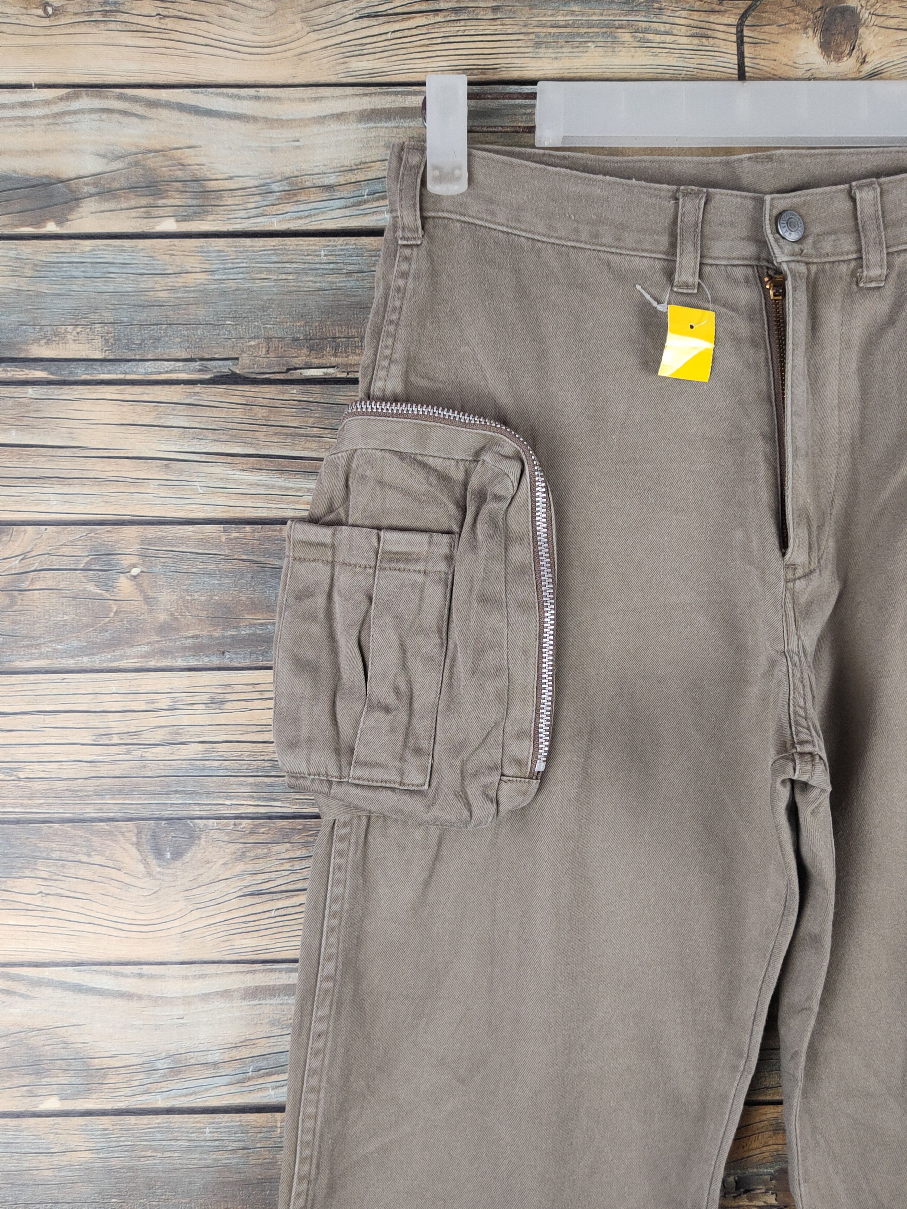 Japanese Brand DL Wallers Beige Multipocket Cargo Pants #2615 Size US 28 / EU 44 - 3 Thumbnail