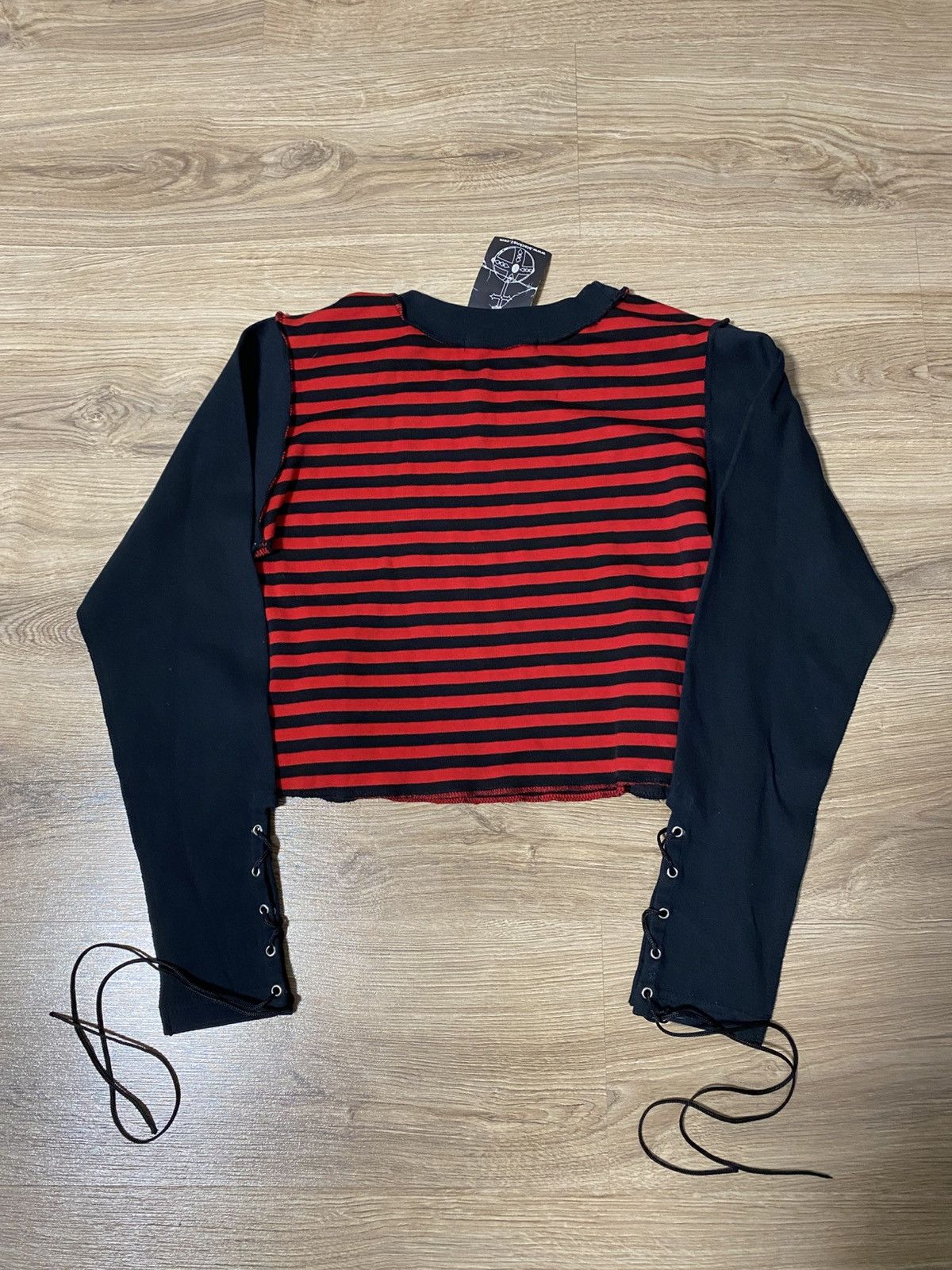 20471120 Rare Punk Stripe Long Sleeve T-shirt Vivienne Westwood Style Size S / US 4 / IT 40 - 7 Thumbnail