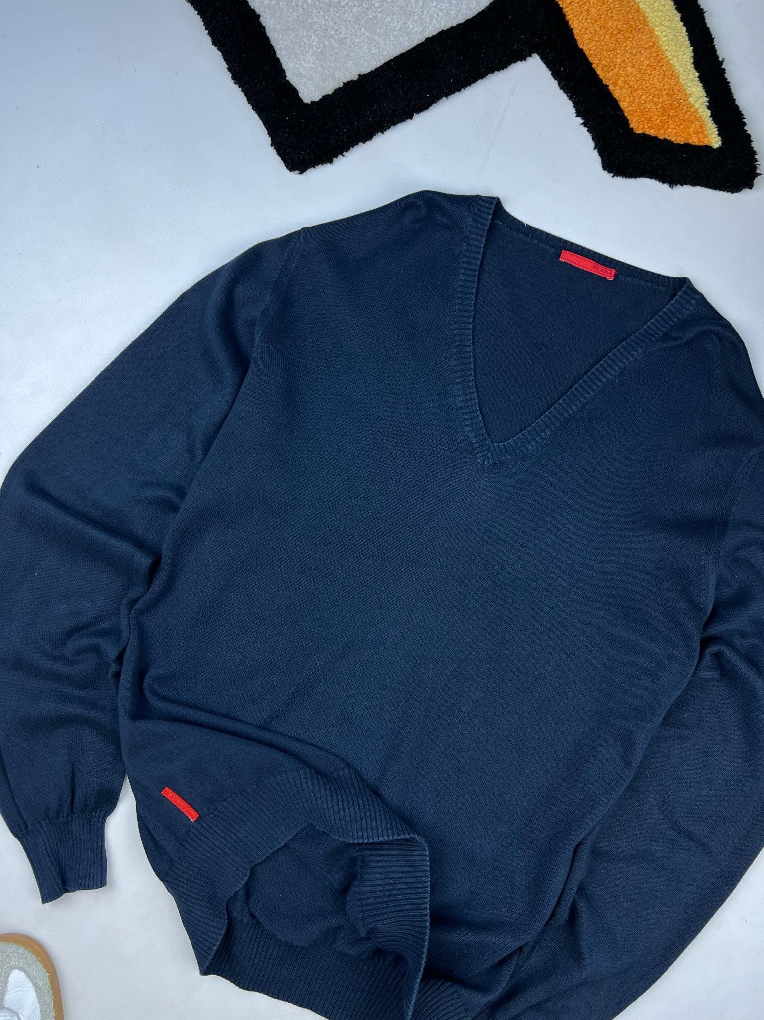Prada Prada Milano crew wool Sweater / Jumper v neck Size US L / EU 52-54 / 3 - 8 Thumbnail
