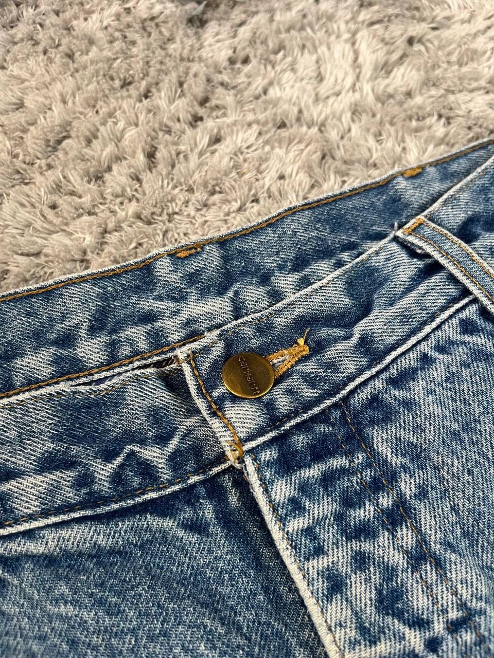 Carhartt × Vintage 90s Carhartt Jeans Vintage Streetwear Rare Logo Size US 34 / EU 50 - 9 Thumbnail
