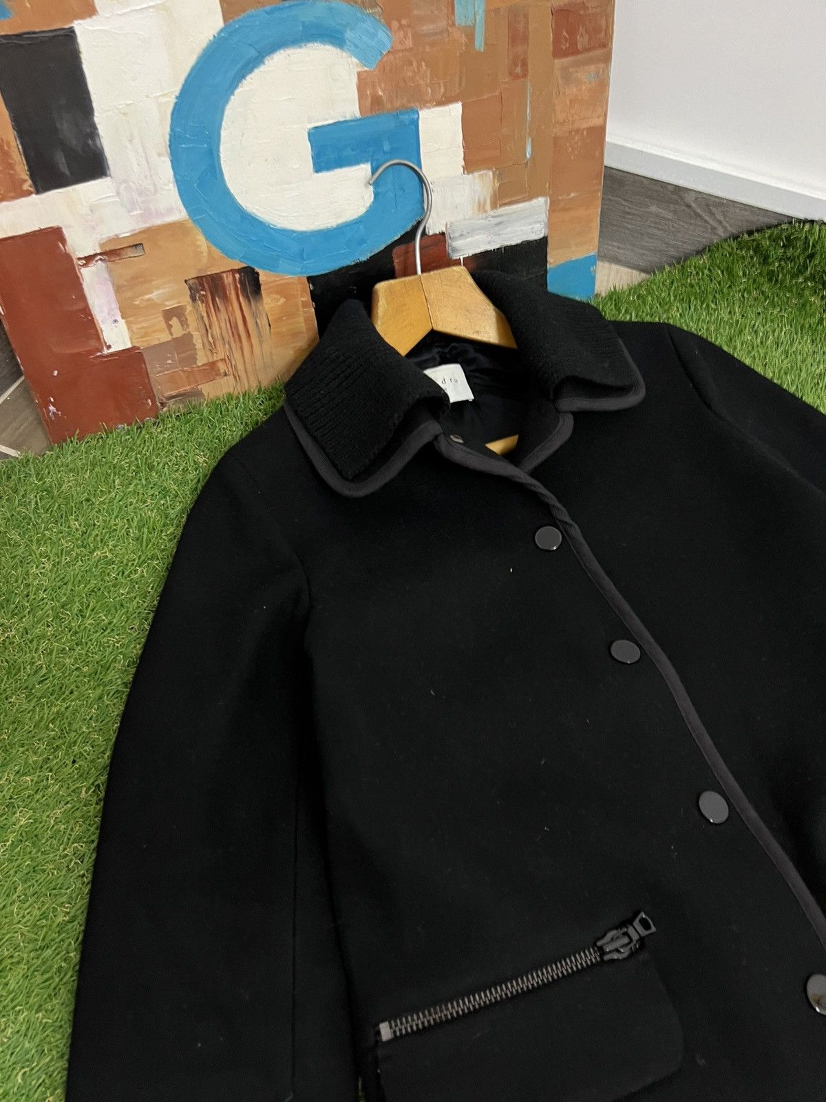 Sandro wool cashmere blend coat