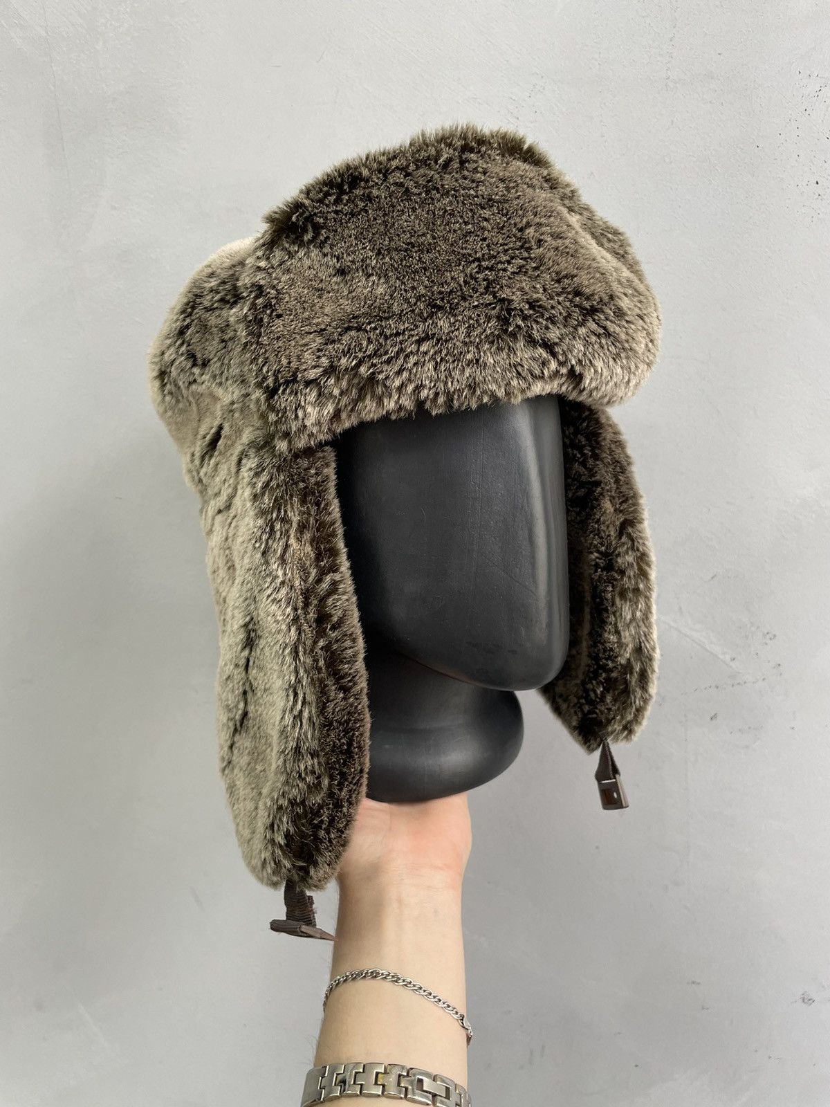 Hysteric Glamour Rare y2k fir fuzzy hysteric glamour hat cap Ushanka Size ONE SIZE - 2 Thumbnail