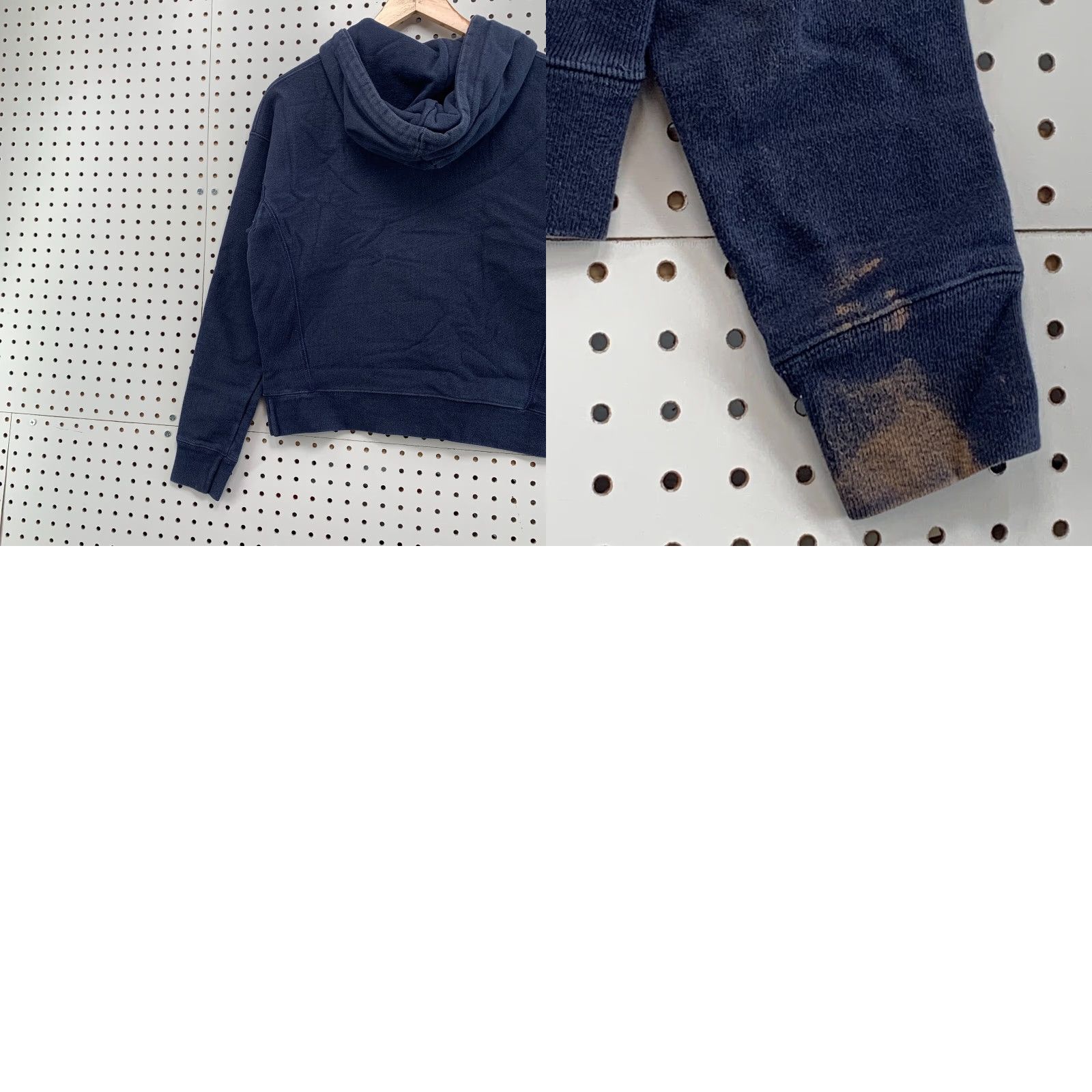 Champion VINTAGE Champion Reverse Weave Sweatshirt Hoodie Womens Small Navy Blue Hooded Size S / US 4 / IT 40 - 10 Thumbnail