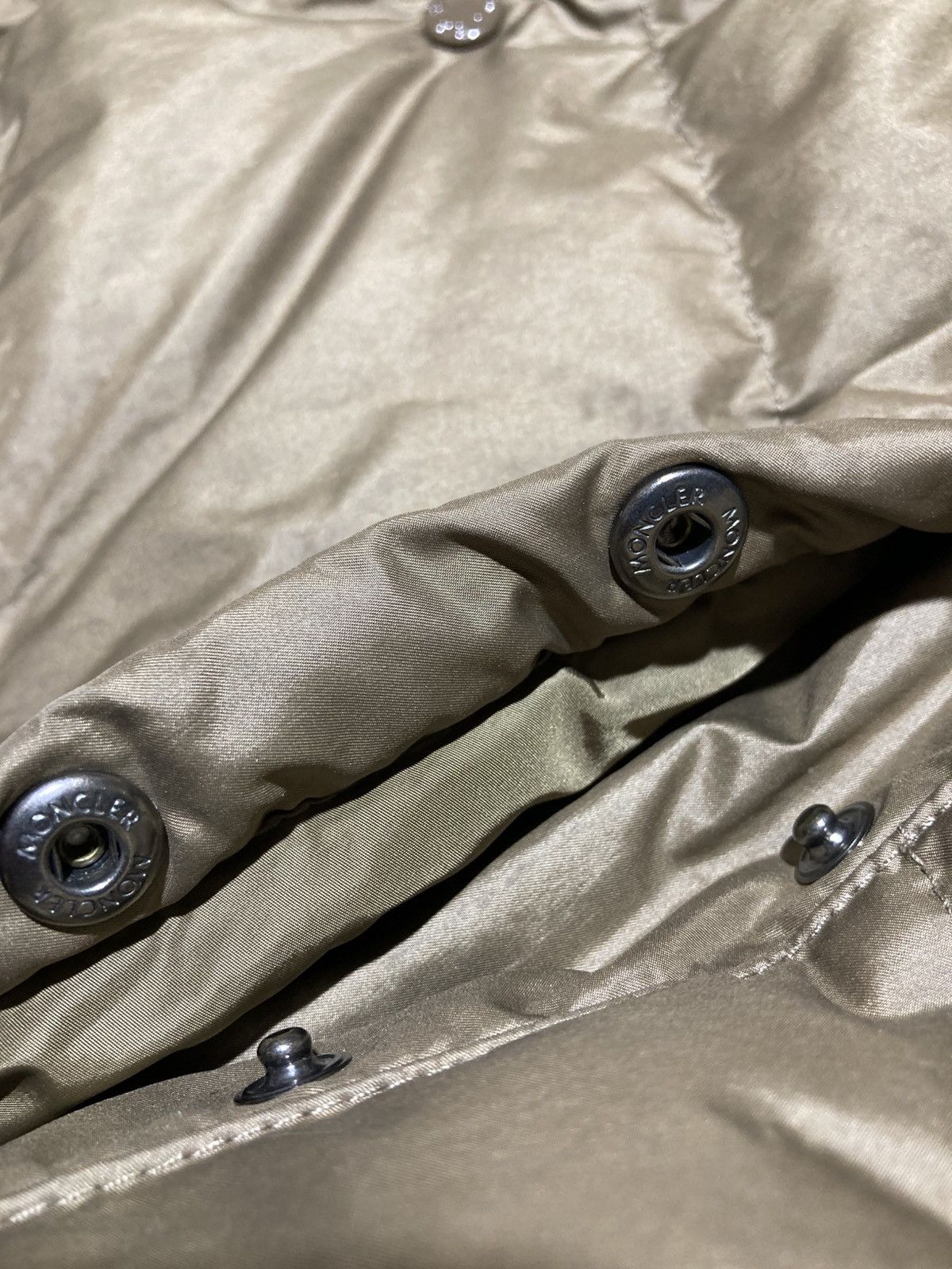 Moncler Moncler Khaki Down Peplum Trim Detailed Seri Jacket Size M / US 6-8 / IT 42-44 - 13 Thumbnail