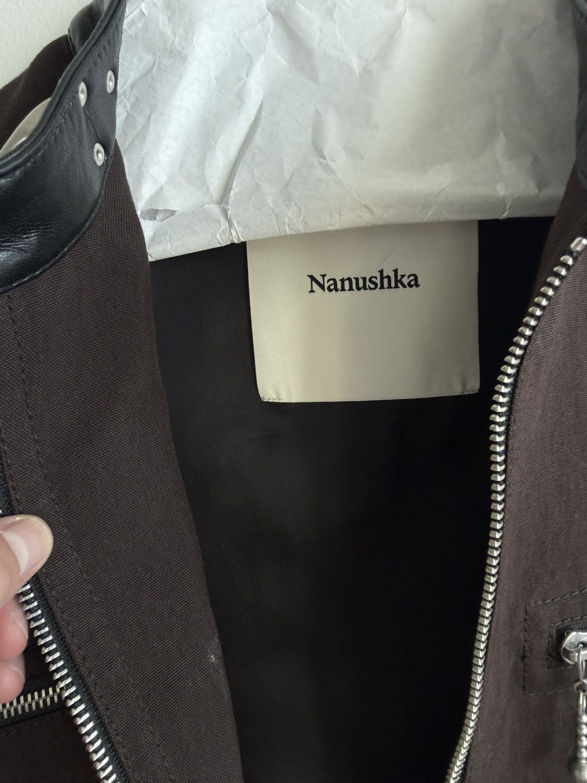 Nanushka Cropped Leather Collar Jacket Size US S / EU 44-46 / 1 - 8 Thumbnail
