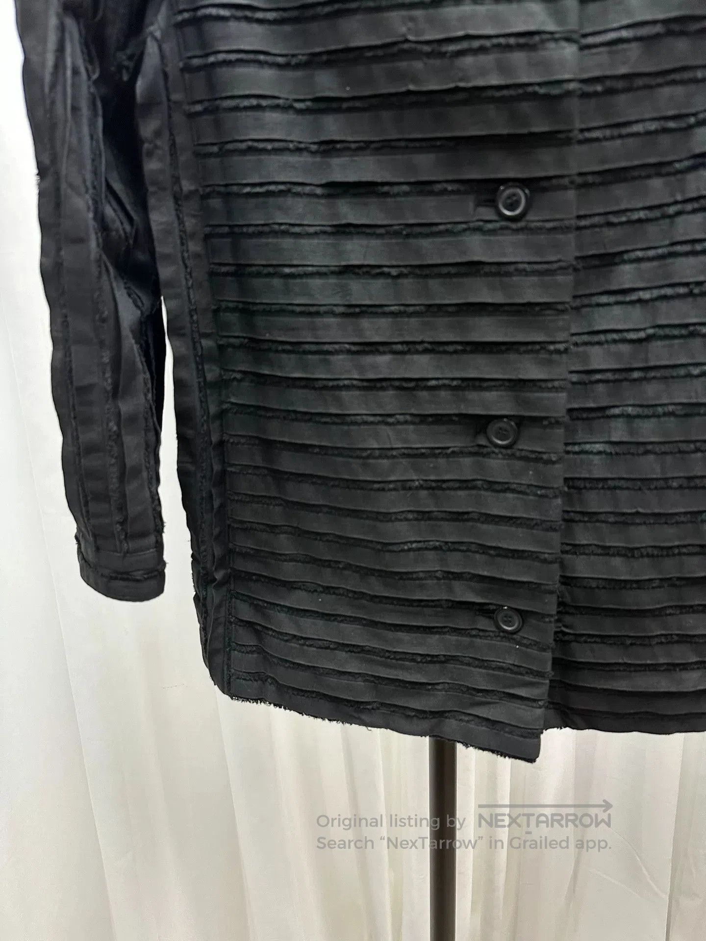 Issey Miyake Issey Miyake 1970s Pleated Black Jacket. Size US M / EU 48-50 / 2 - 4 Thumbnail