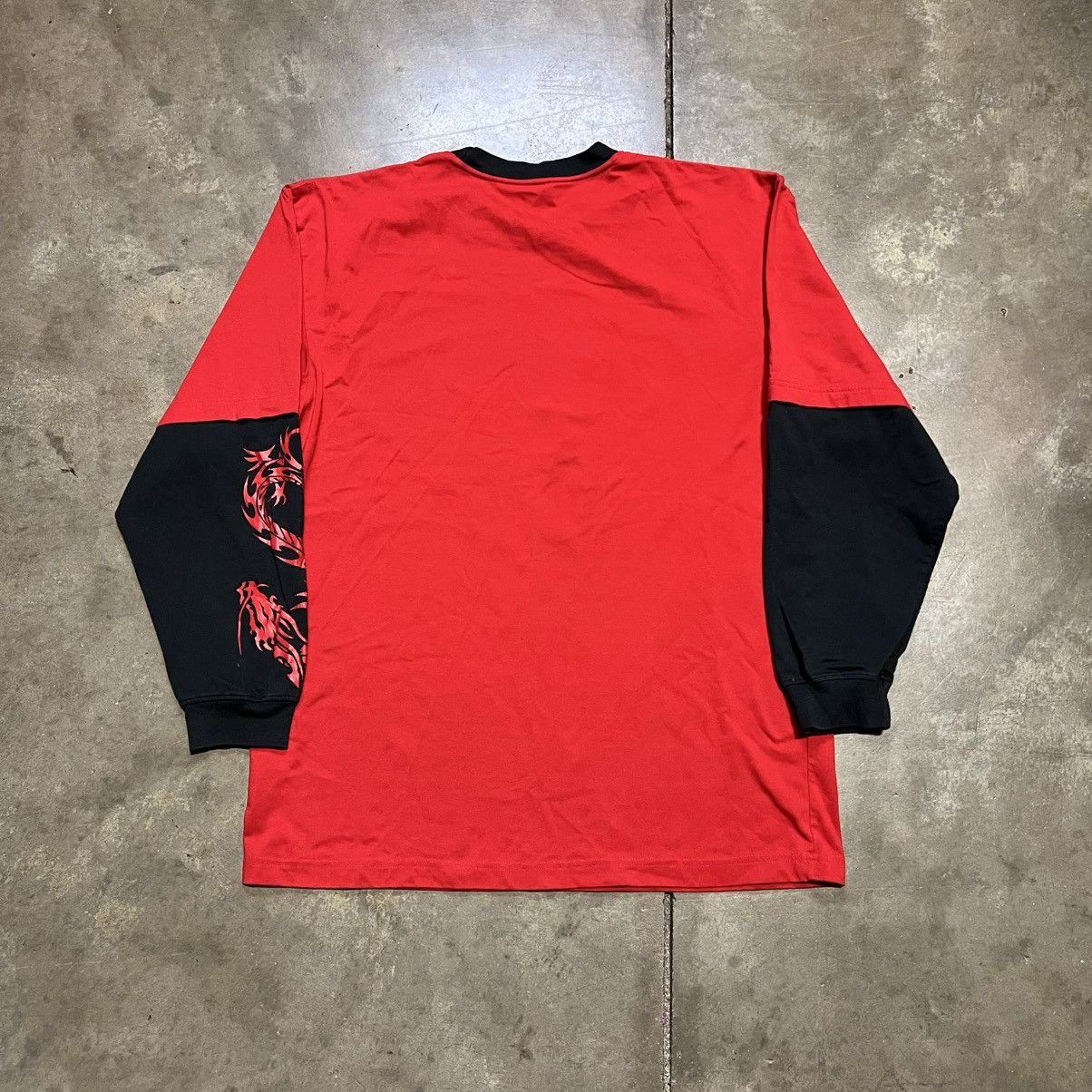 Vintage Vintage Tribal Car Double Sleeve Flame Graphic T shirt Y2K Size US M / EU 48-50 / 2 - 7 Thumbnail