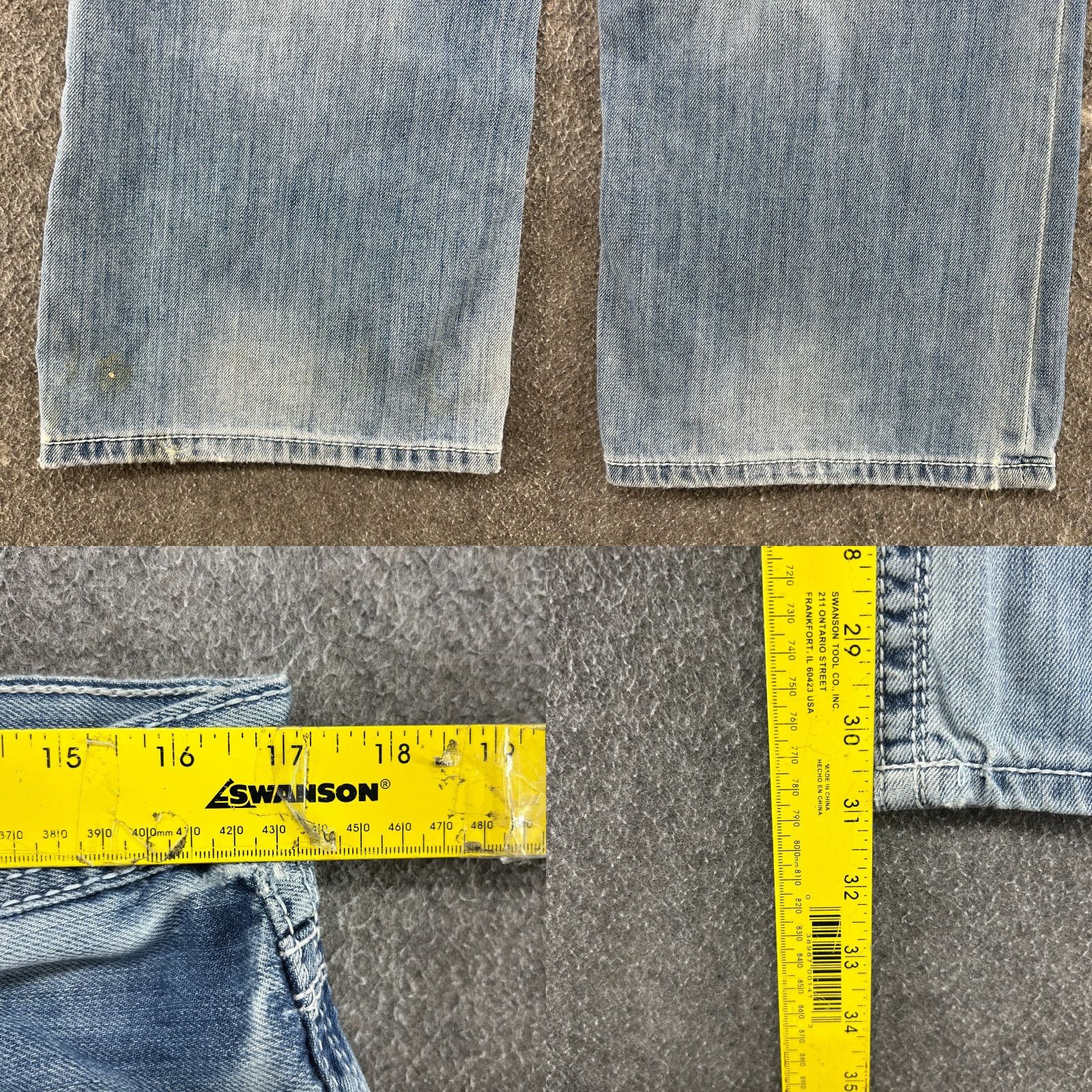 Vintage BKE Tyler Jeans Men 34S 34x31 Blue Relaxed Bootcut Light Wash Denim Size US 34 / EU 50 - 10 Thumbnail