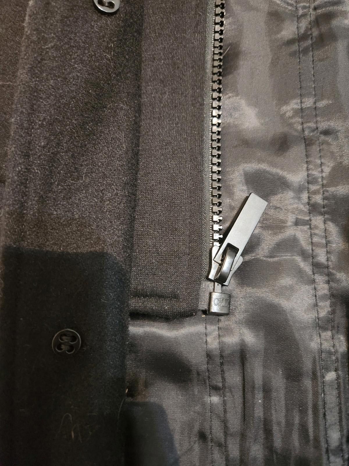 Designer Buffalo David Bitton Wool Coat Black Men's Medium Size US M / EU 48-50 / 2 - 3 Thumbnail