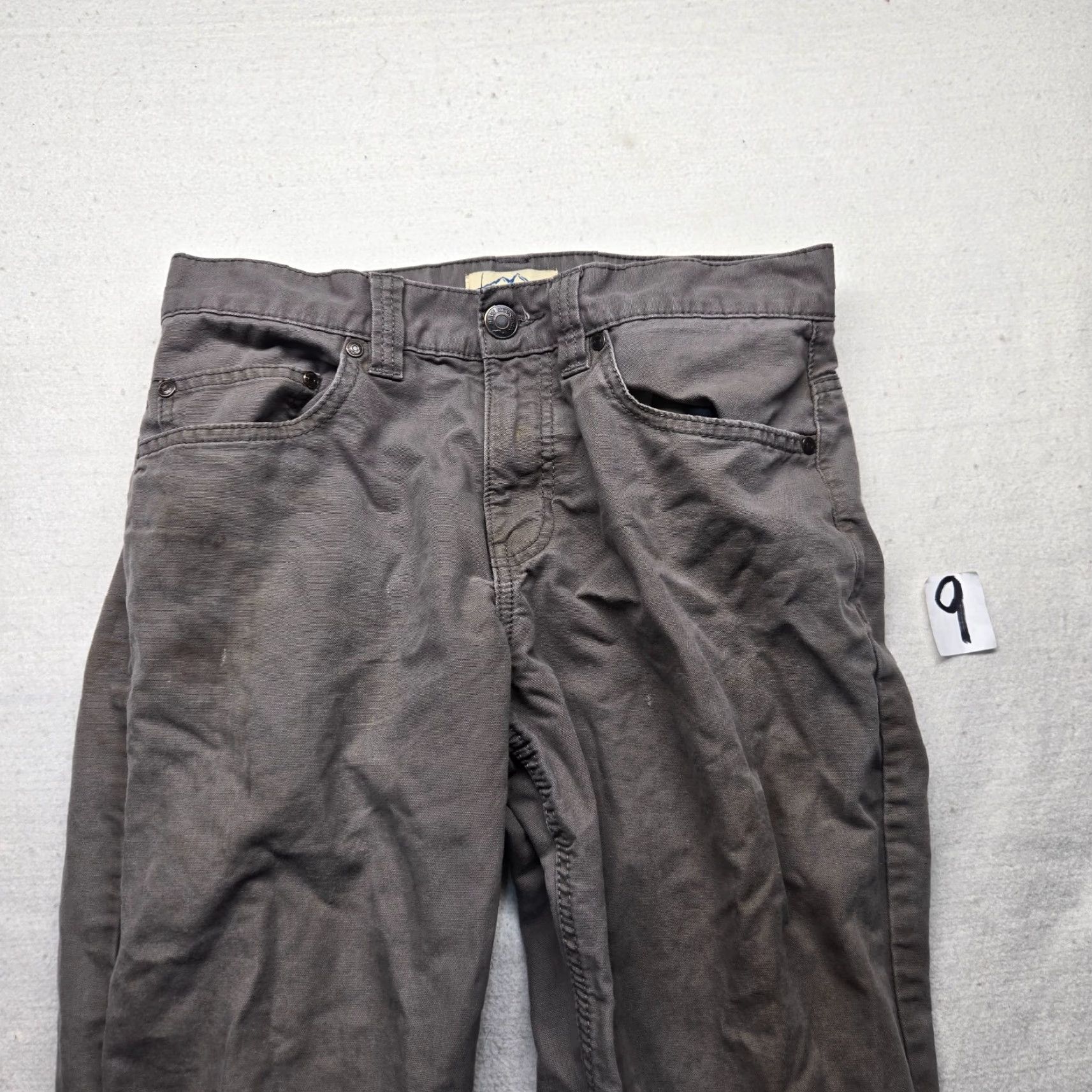 The Mountain Blue Mountain Pants Carpenter Straight 30x32 Mens Gray Cotton 5-Pocket Belt Loops Regular Classic Casual Utility Fall Spring Summer Winter Size US 30 / EU 46 - 2 Thumbnail