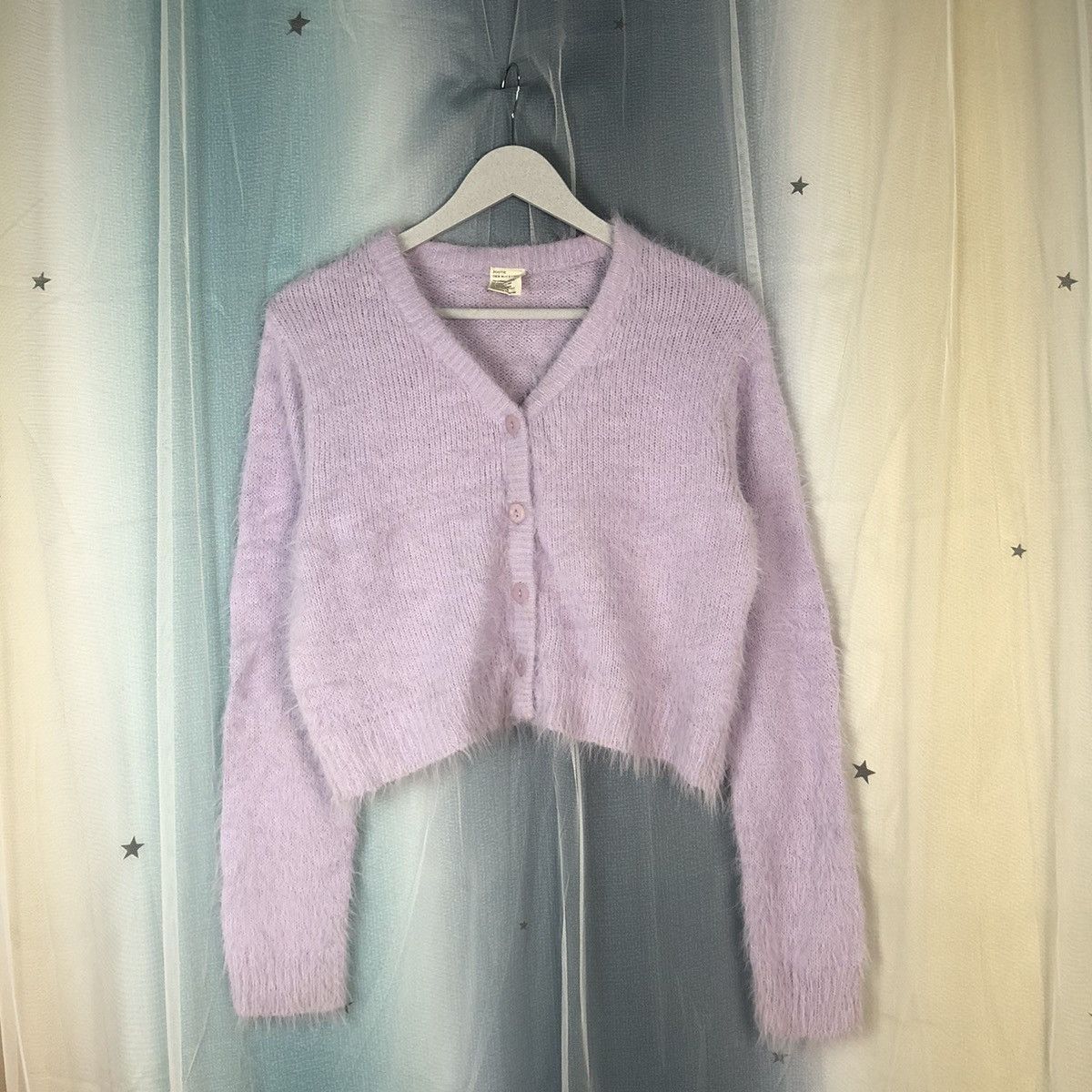 Zootie Des Sucettes Purple Mohair Cardigan #908