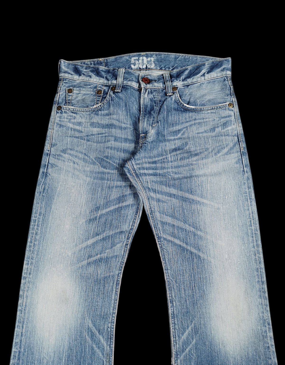 Edwin Flare Jeans Edwin 503 Blue Trip Size US 33 - 3 Thumbnail