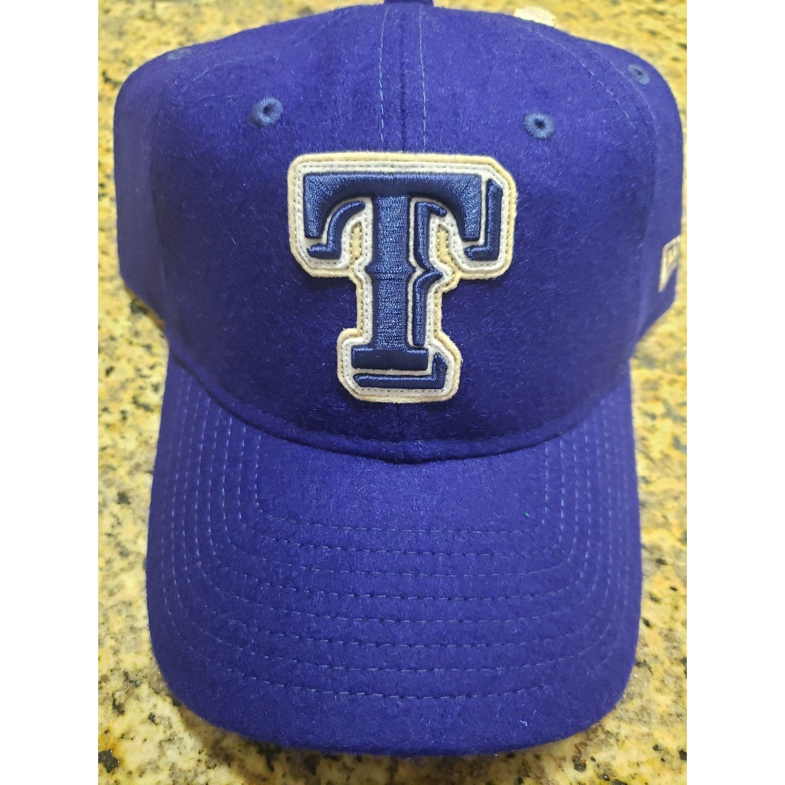New Era Texas Rangers Hat Cap Strapback Purple 920 Wool New Era Size ONE SIZE - 1 Thumbnail