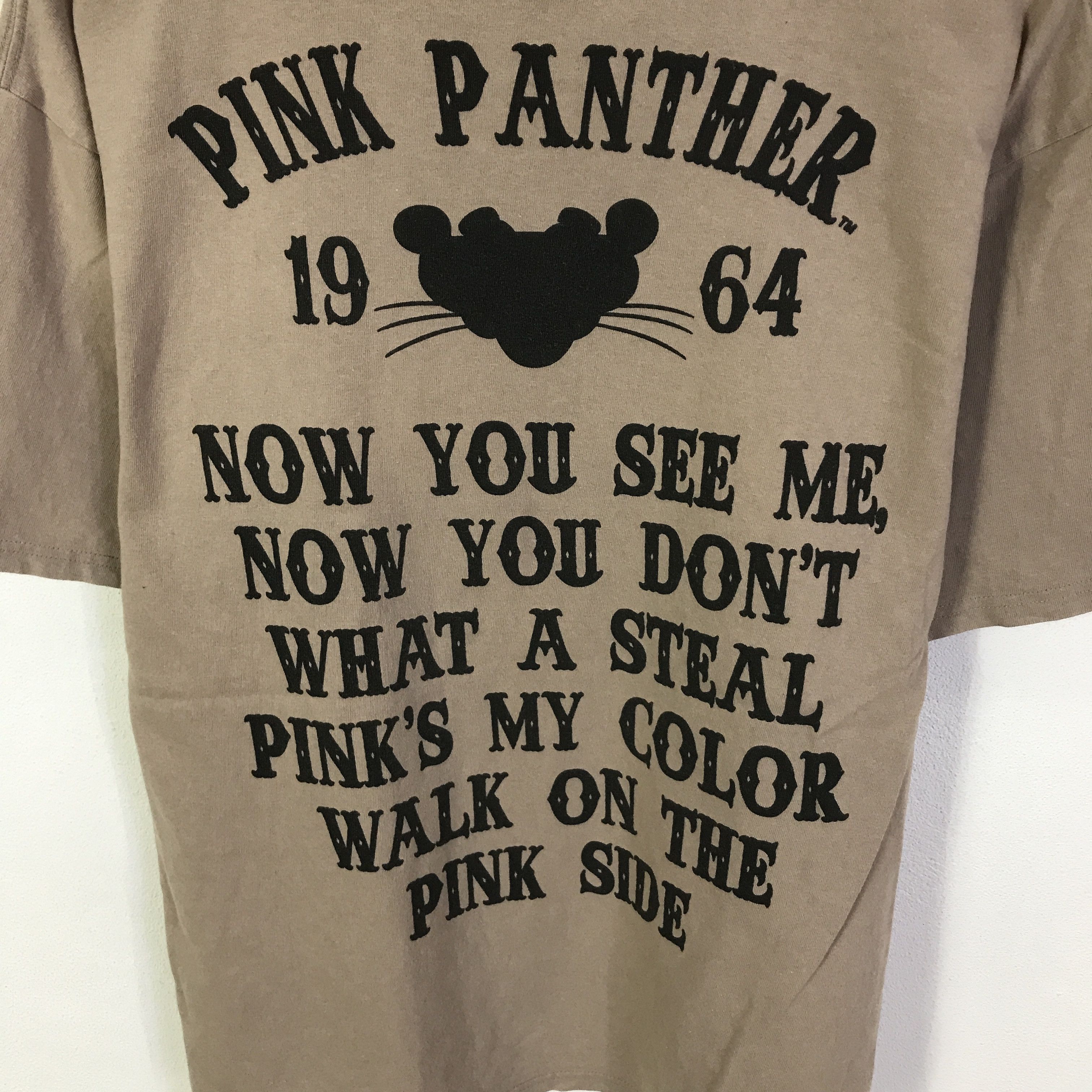 Japanese Brand pink panther cartoon t-shirt K93B47 Size US L / EU 52-54 / 3 - 5 Thumbnail