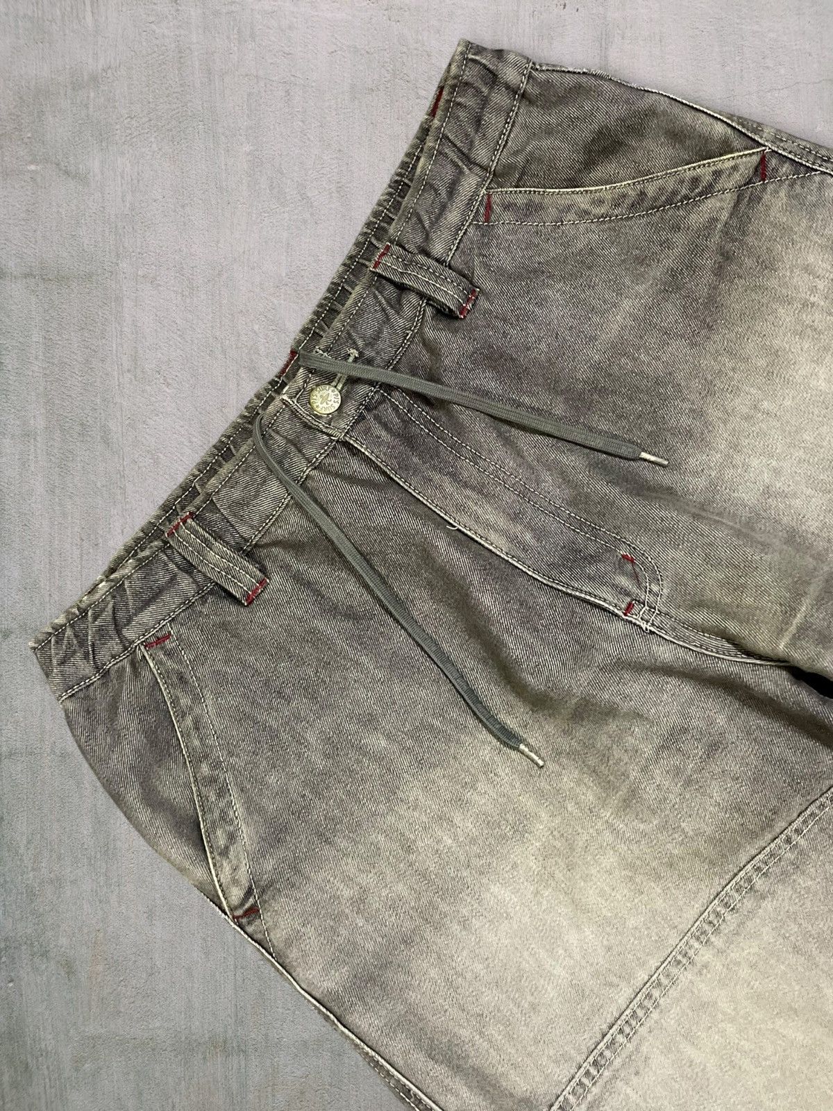 JNCO Vintage Y2K PJ’s Surf Carpenter Cargo Denim Baggy Jorts Size US 32 / EU 48 - 4 Thumbnail