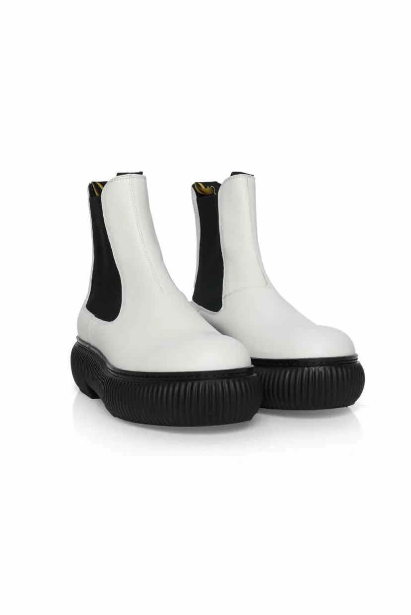 Lanvin o1y0125 Ankle Boots in White/Black Size US 10 / EU 43 - 3 Thumbnail
