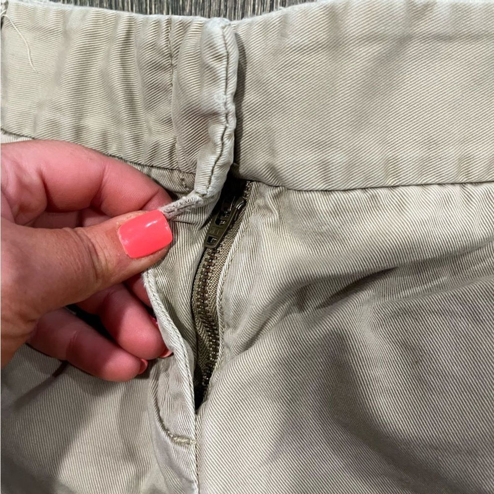 Vintage J.Crew Classic Twill Chino 5'' Shorts City Fit Low-Rise Sz 8 Size 30" / US 8 / IT 44 - 4 Thumbnail