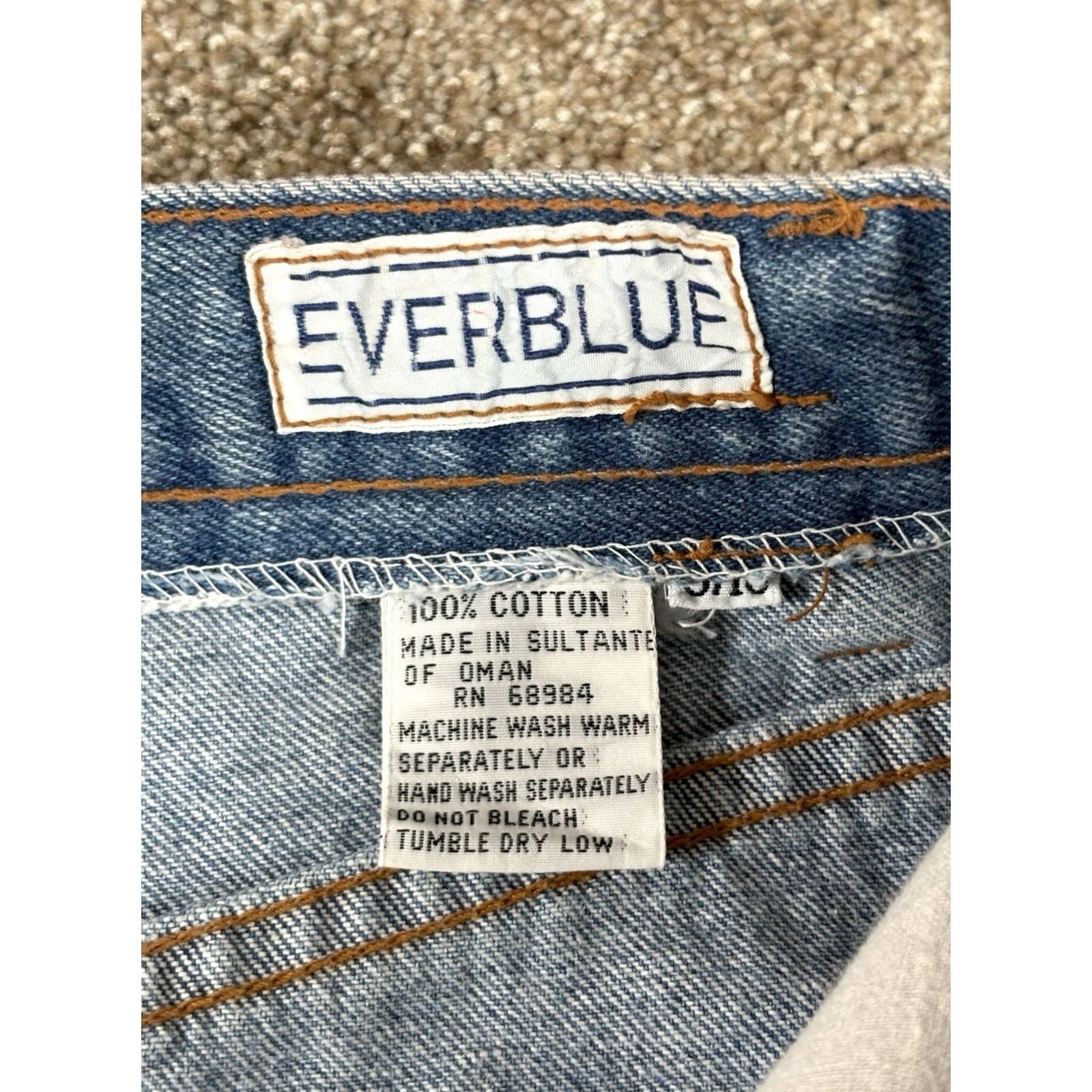 Denime VINTAGE Ever Blue Womens Jeans Boho 1990s Straight Leg Medium Wash 27x29 Denim Size 27" / US 4 / IT 40 - 6 Thumbnail