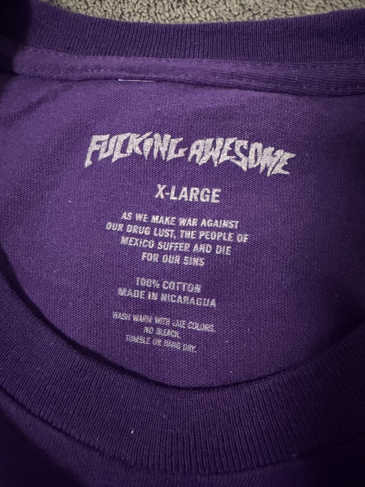 Fucking Awesome 🟣 Fucking Awesome Tee – XL – NEW / Deadstock Size US XL / EU 56 / 4 - 3 Thumbnail