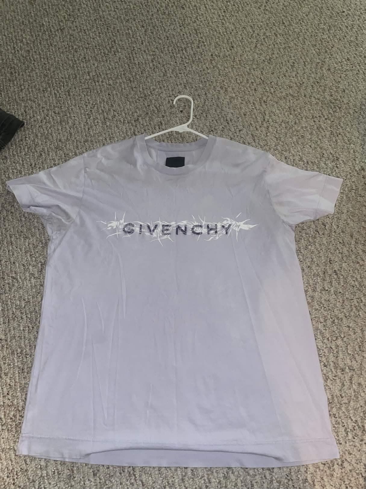 Givenchy Givenchy Paint Brush T Shirt Periwinkle Size US S / EU 44-46 / 1 - 1 Thumbnail