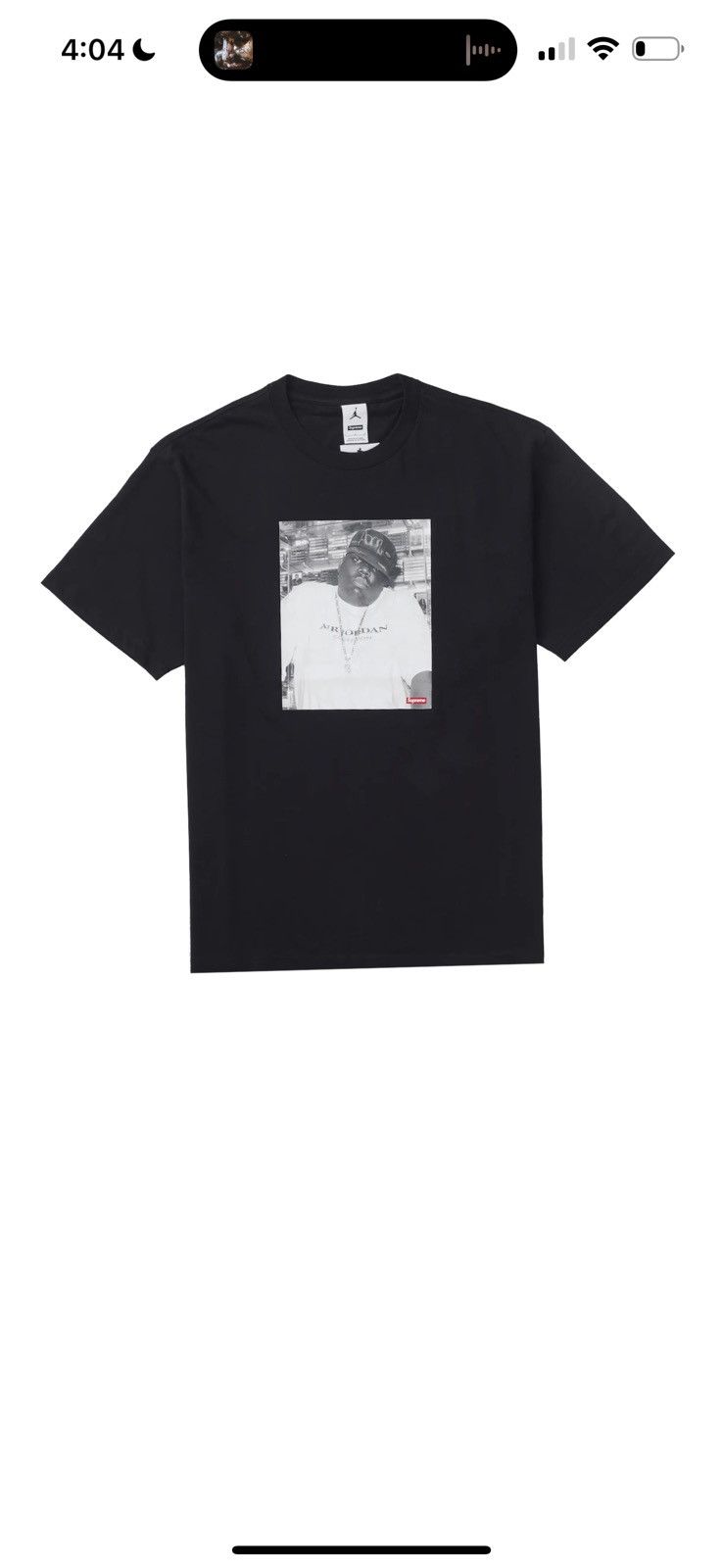 Jordan Brand × Supreme Supreme X Jordan Biggie Tee Size US L / EU 52-54 / 3 - 2 Thumbnail
