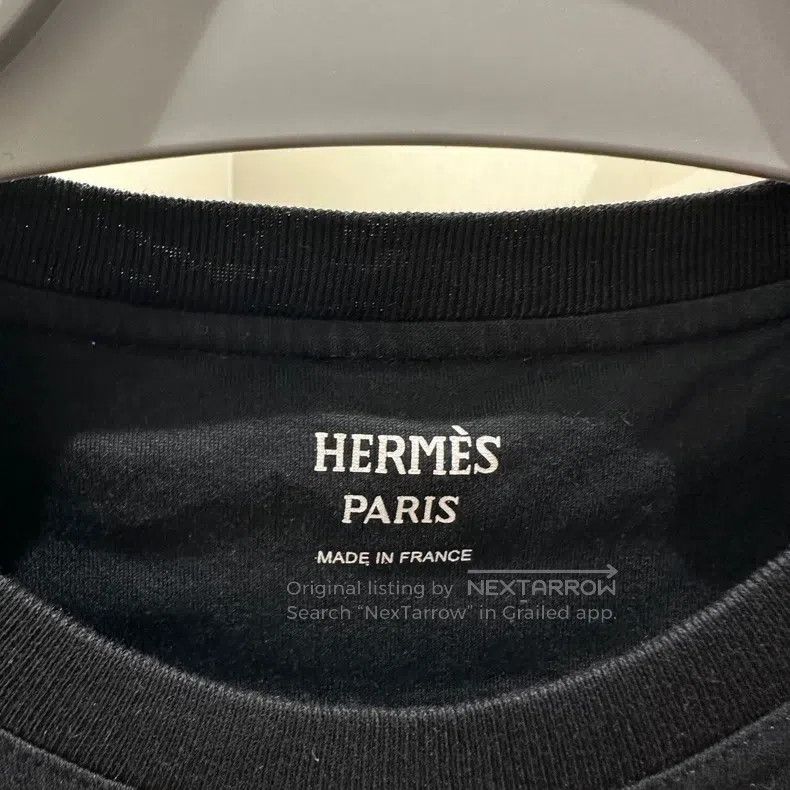 Hermes Hermes Embroidered pocket short-sleeve dress Size XXS / US 00 / IT 34 - 3 Thumbnail