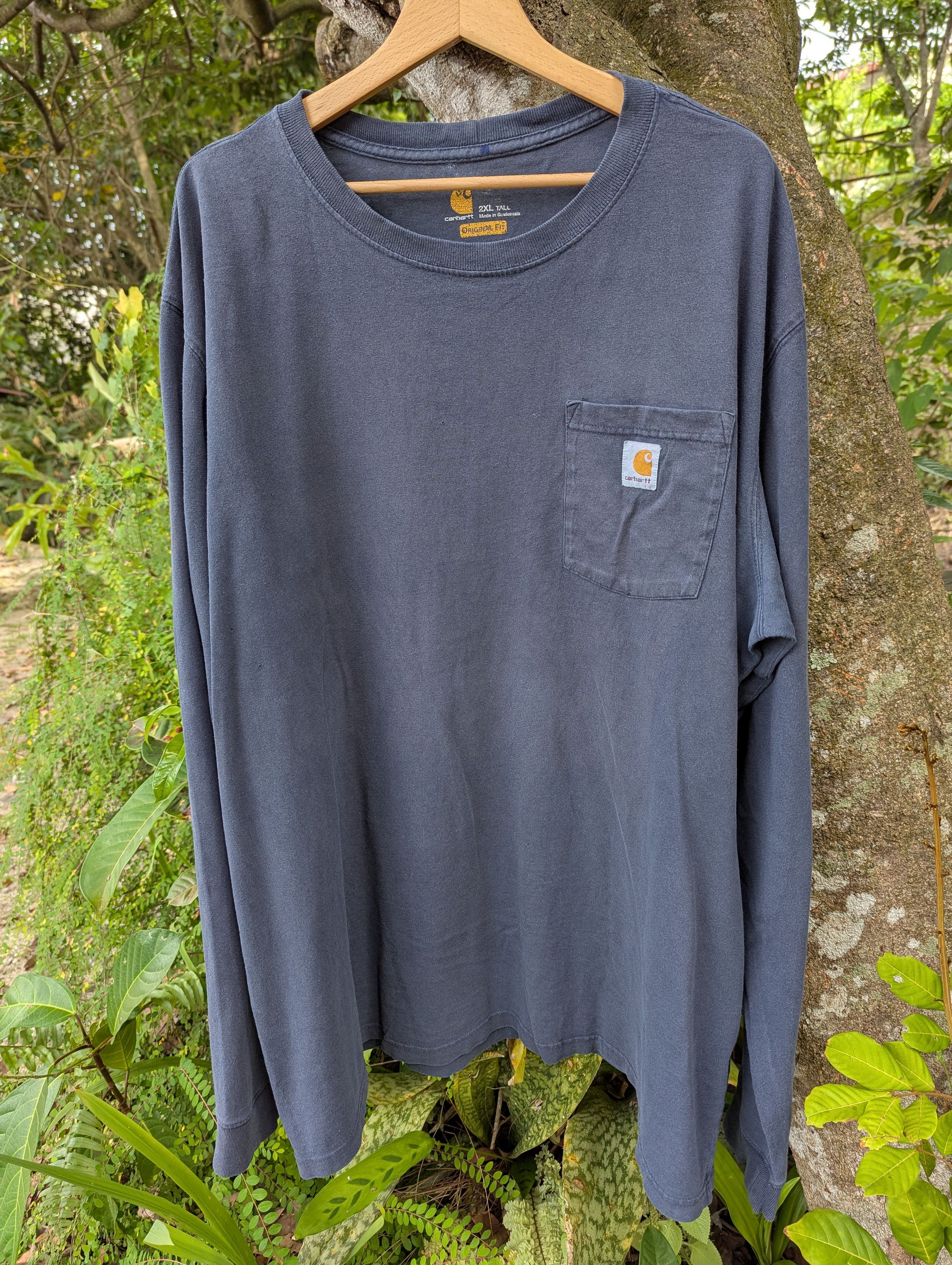 Carhartt Thrashed Carhartt Sunfaded Long Tshirt Size US XXL / EU 58 / 5 - 1 Thumbnail
