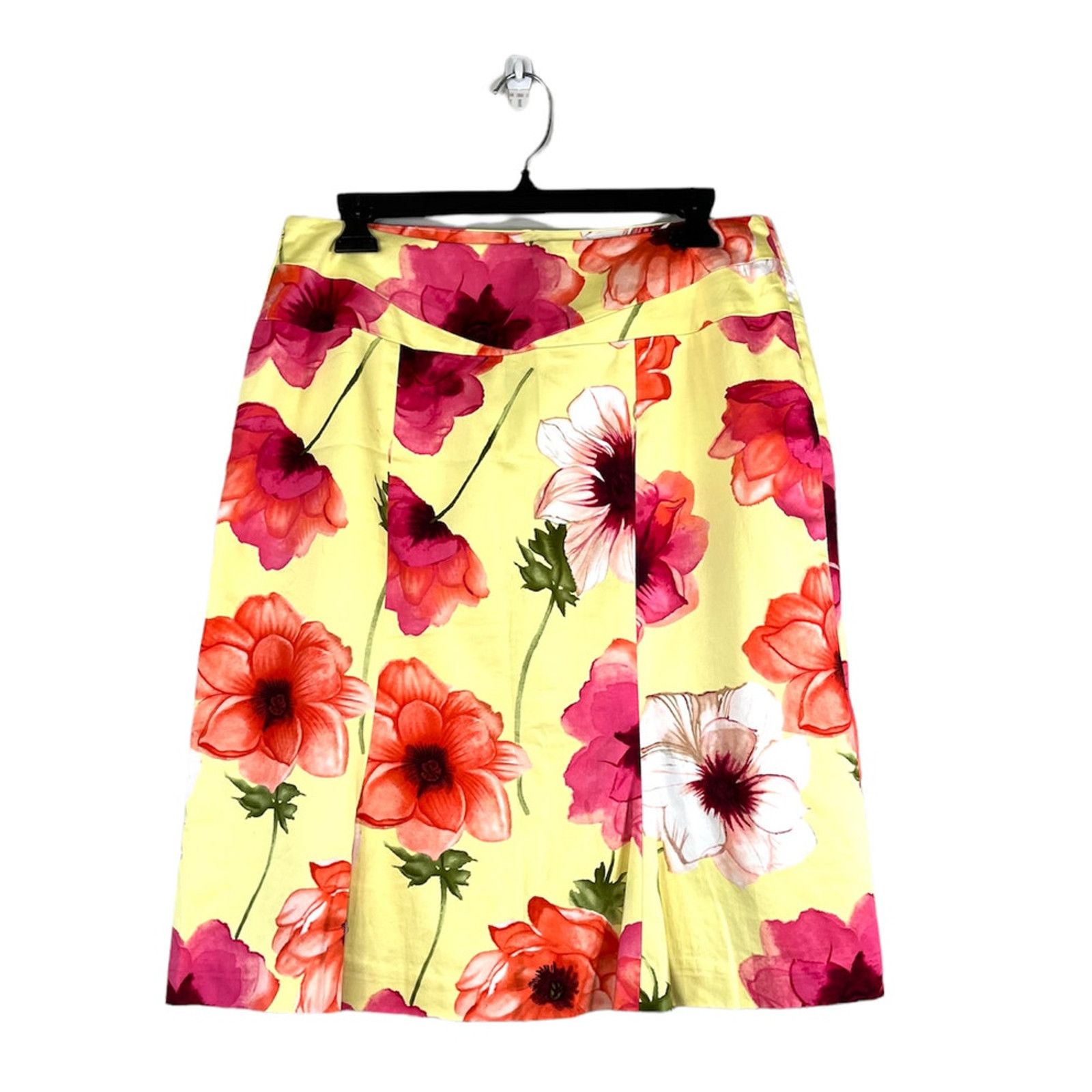 Bob Mackie Yellow Floral Bob Mackie Vintage Skirt 10 Size 32" / US 10 / IT 46 - 2 Thumbnail