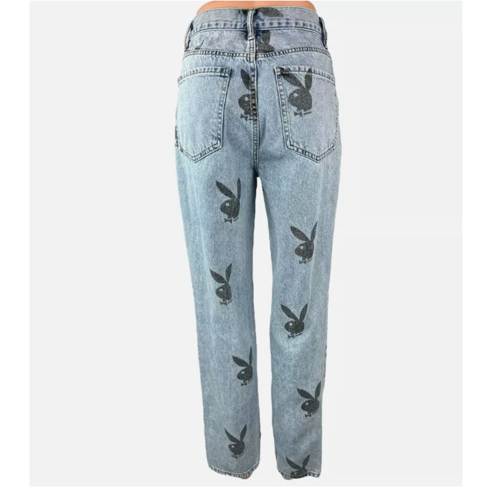 Pacsun PLAYBOY BY PACSUN HIGH RISE STRAIGHT BOYFRIEND JEANS SZ 26 Size 26" / US 2 / IT 38 - 3 Thumbnail