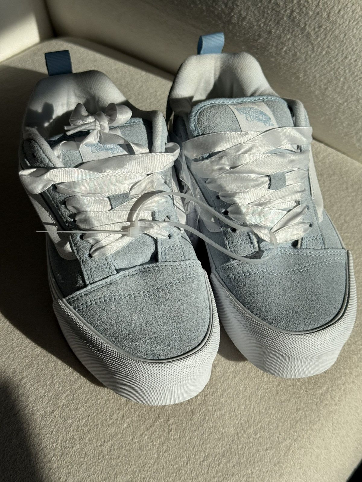 Vans Vans Knu Stack Vintage Satin Shoes 'Dream Blue White' Size US 8.5 / IT 38.5 - 3 Thumbnail