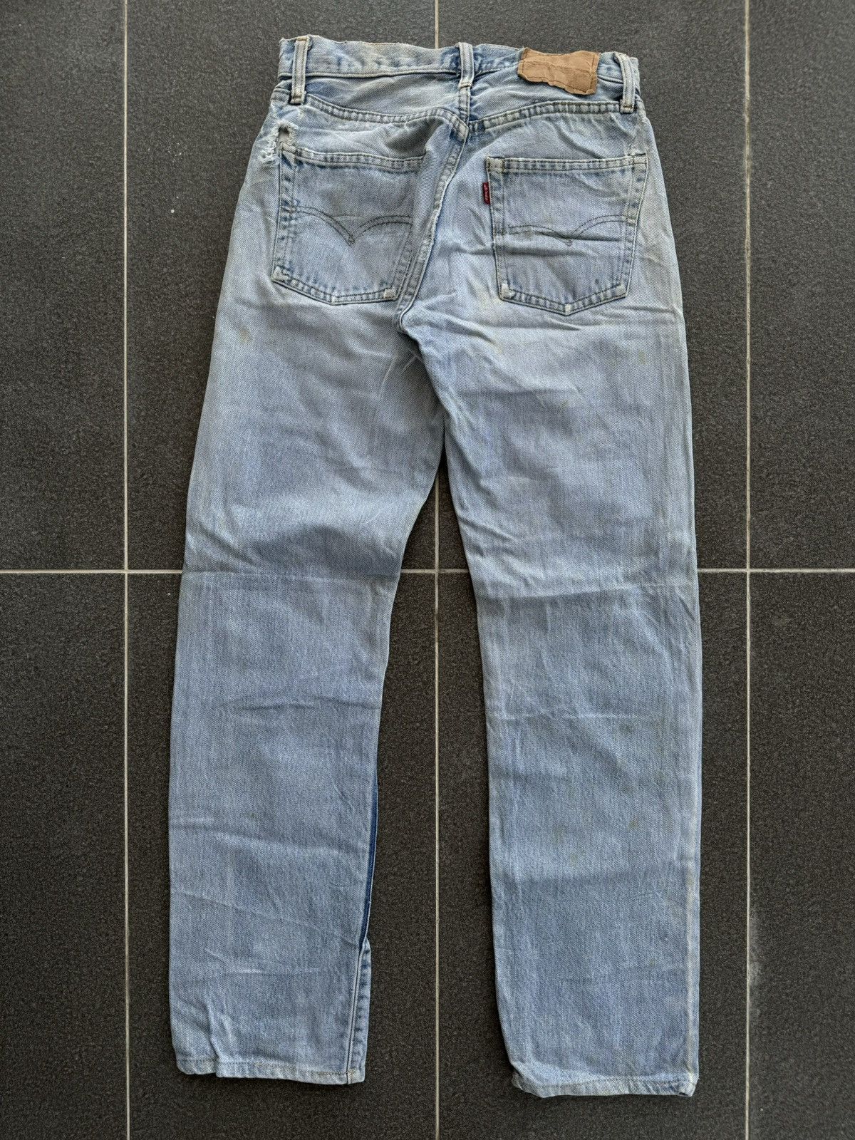 Levi's 💸LASTDROP💸 Redline Levis 501 #6 Button Selvedge Distressed Size US 28 / EU 44 - 7 Thumbnail
