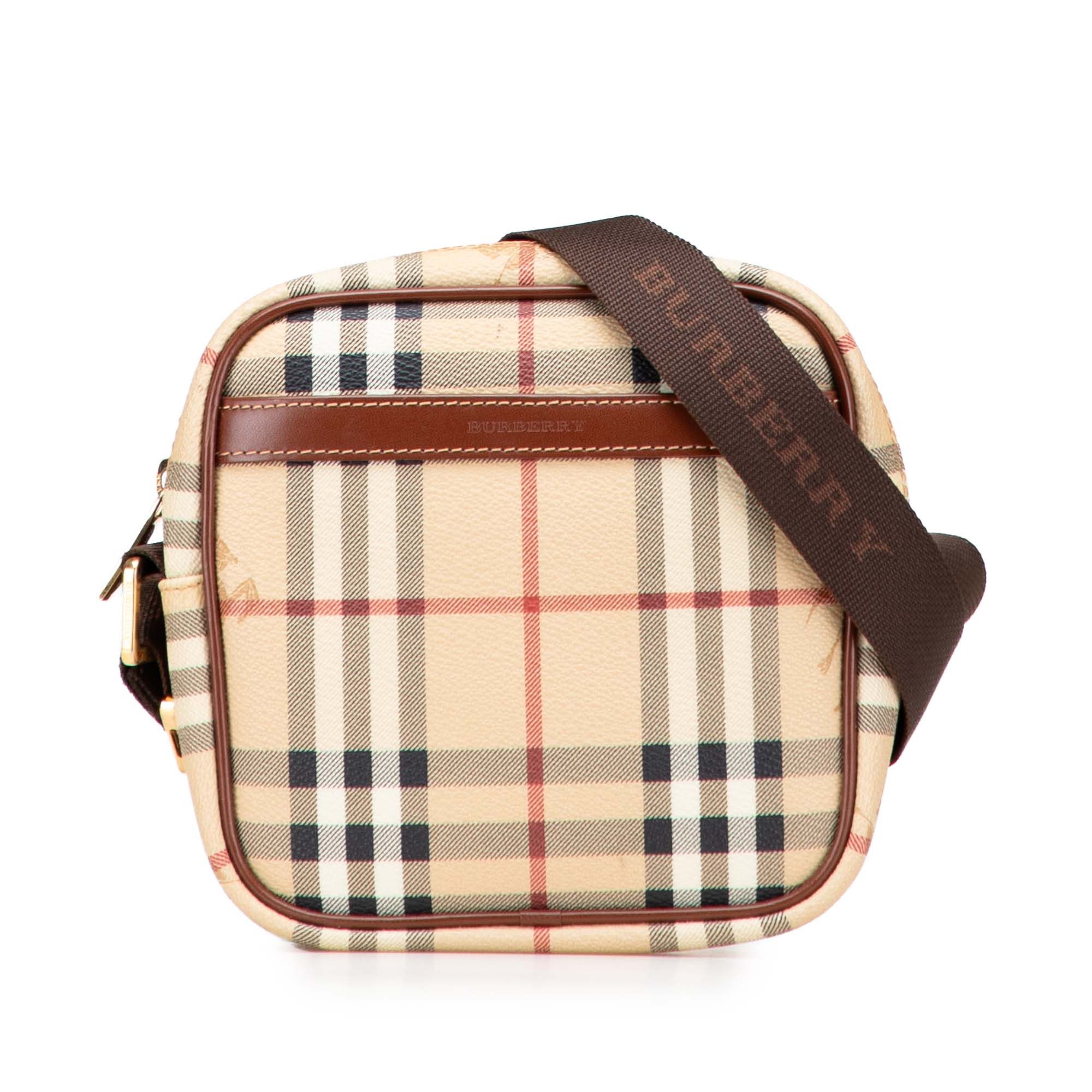 Burberry Burberry Haymarket Check Coated Canvas Crossbody Size ONE SIZE - 1 Thumbnail