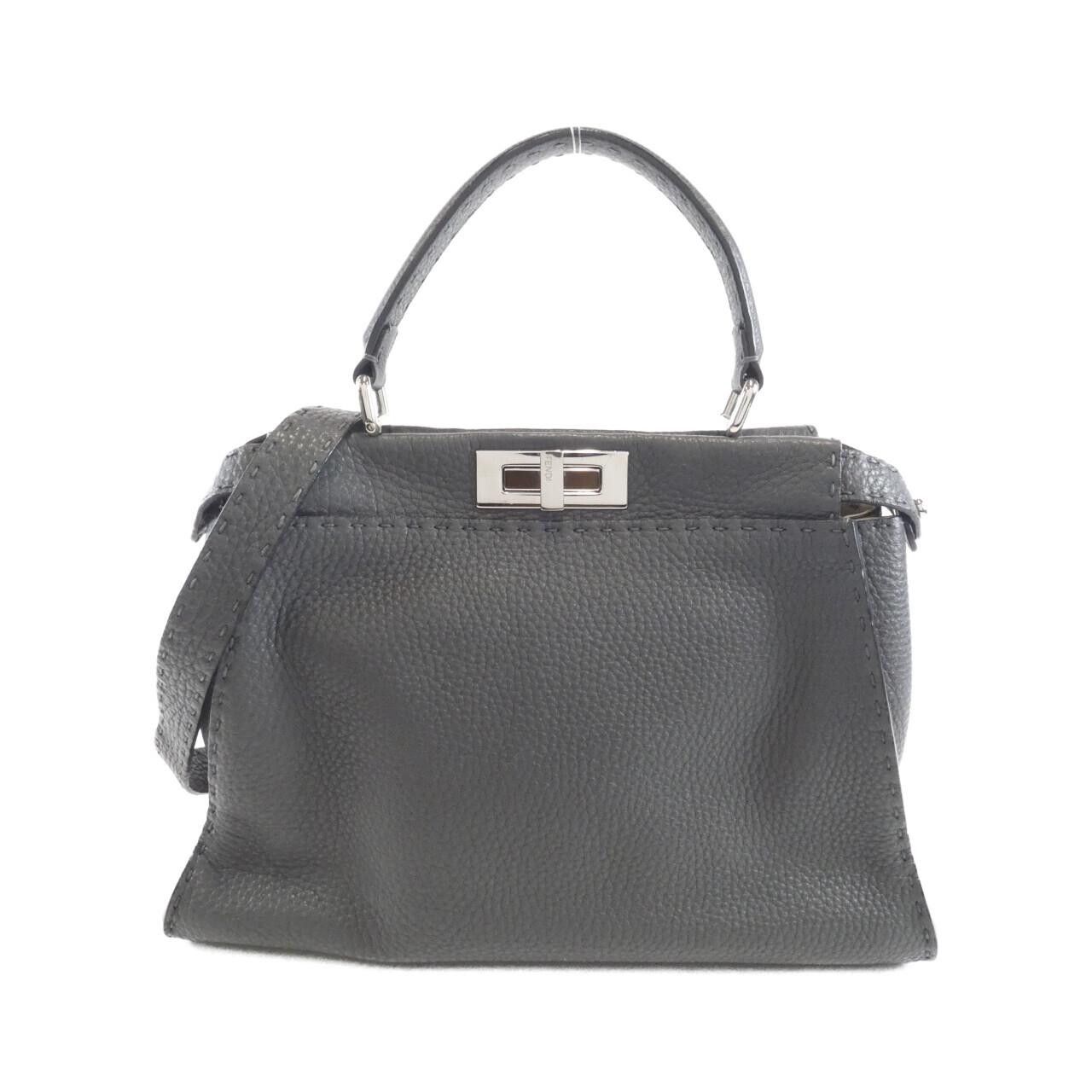 Fendi Fendi Fendi Selleria Peekaboo Calf Bag Leather Handbag 8BN290 Q0J DUTY FREE for USA Size ONE SIZE - 1 Thumbnail