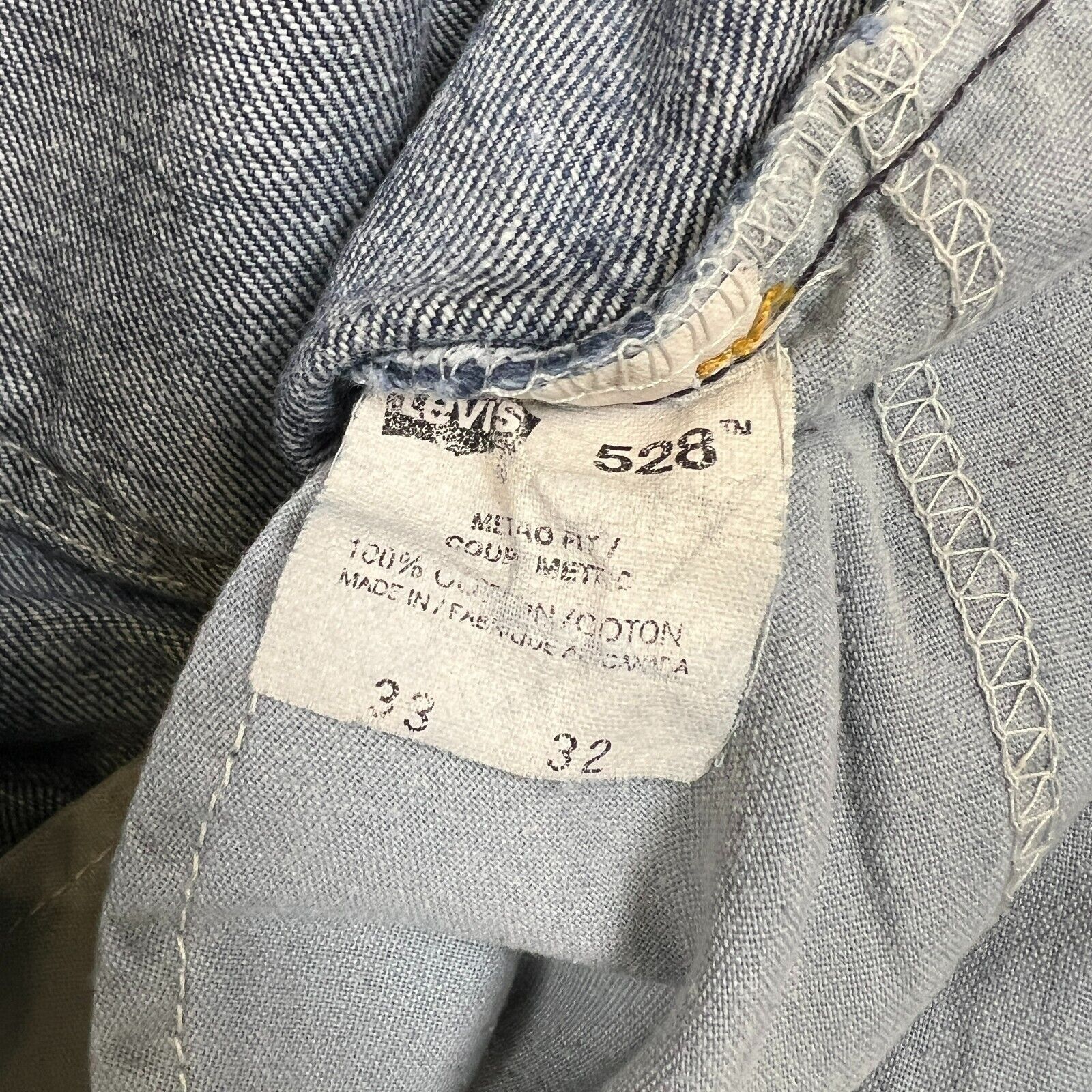 Levi's × Vintage Vintage 90s Levi's 528 Jeans 33x31 Metro Fit Denim Pants Size US 33 - 11 Thumbnail