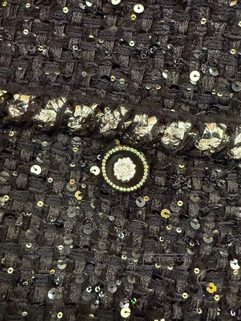 Chanel Chanel 22P Black Knit Jacket 34. Size US XS / EU 42 / 0 - 3 Thumbnail