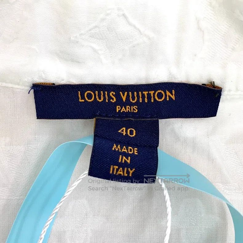 Louis Vuitton Louis Vuitton White cotton logo jacquard full print collar Size S / US 4 / IT 40 - 6 Thumbnail