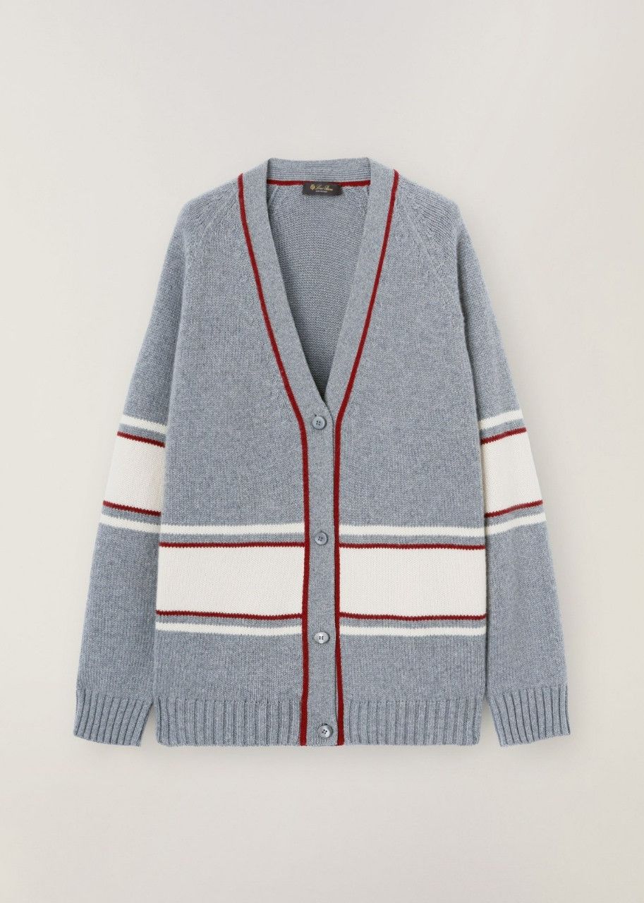 Loro Piana o1srvl11e0524 Cardigan in Grey Size L / US 10 / IT 46 - 1 Thumbnail