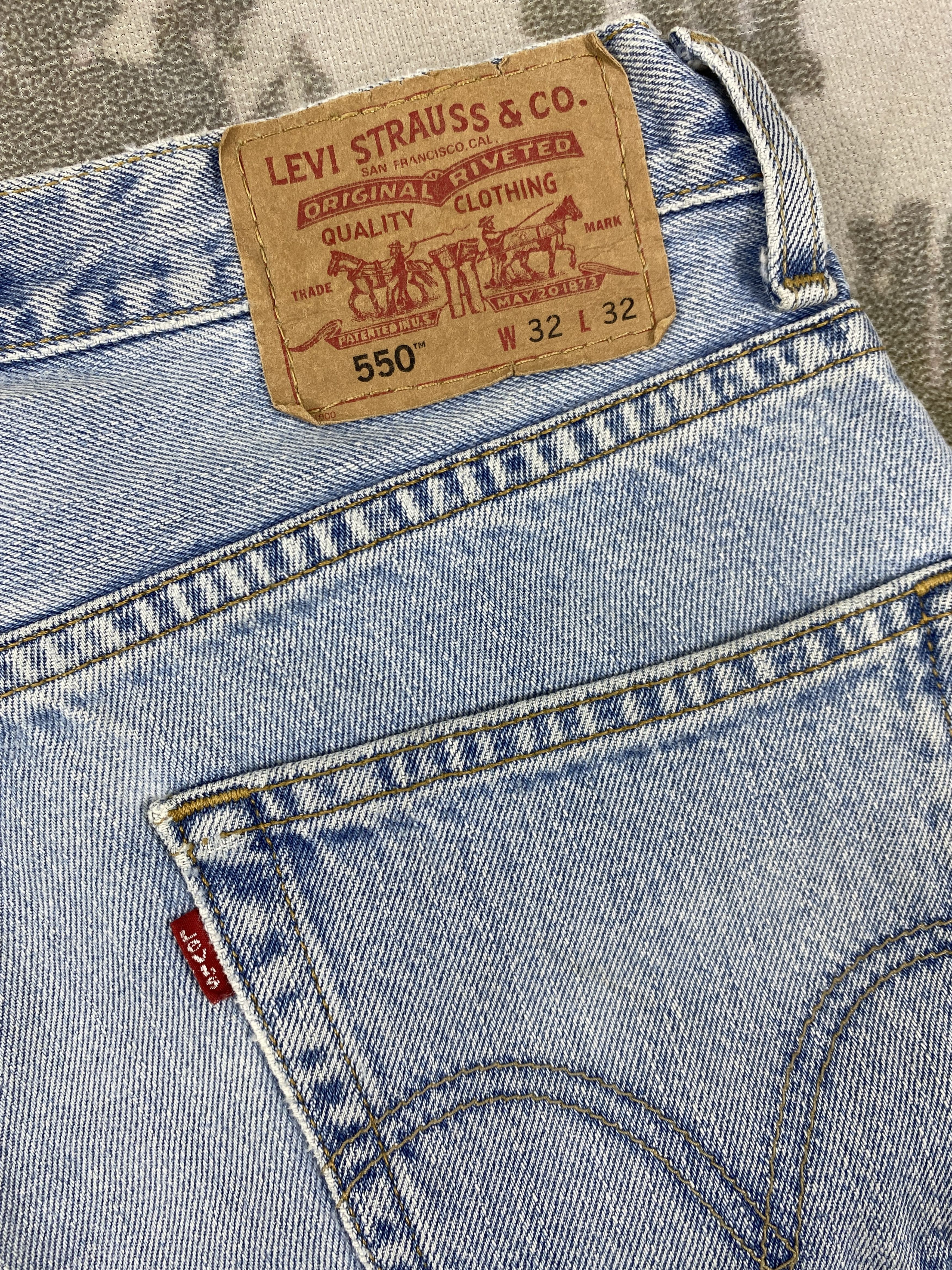 Levi's Mid Blue Vintage Levi's 550 Jeans 31x32.5 Denim -SJ195 Size US 31 - 12 Thumbnail