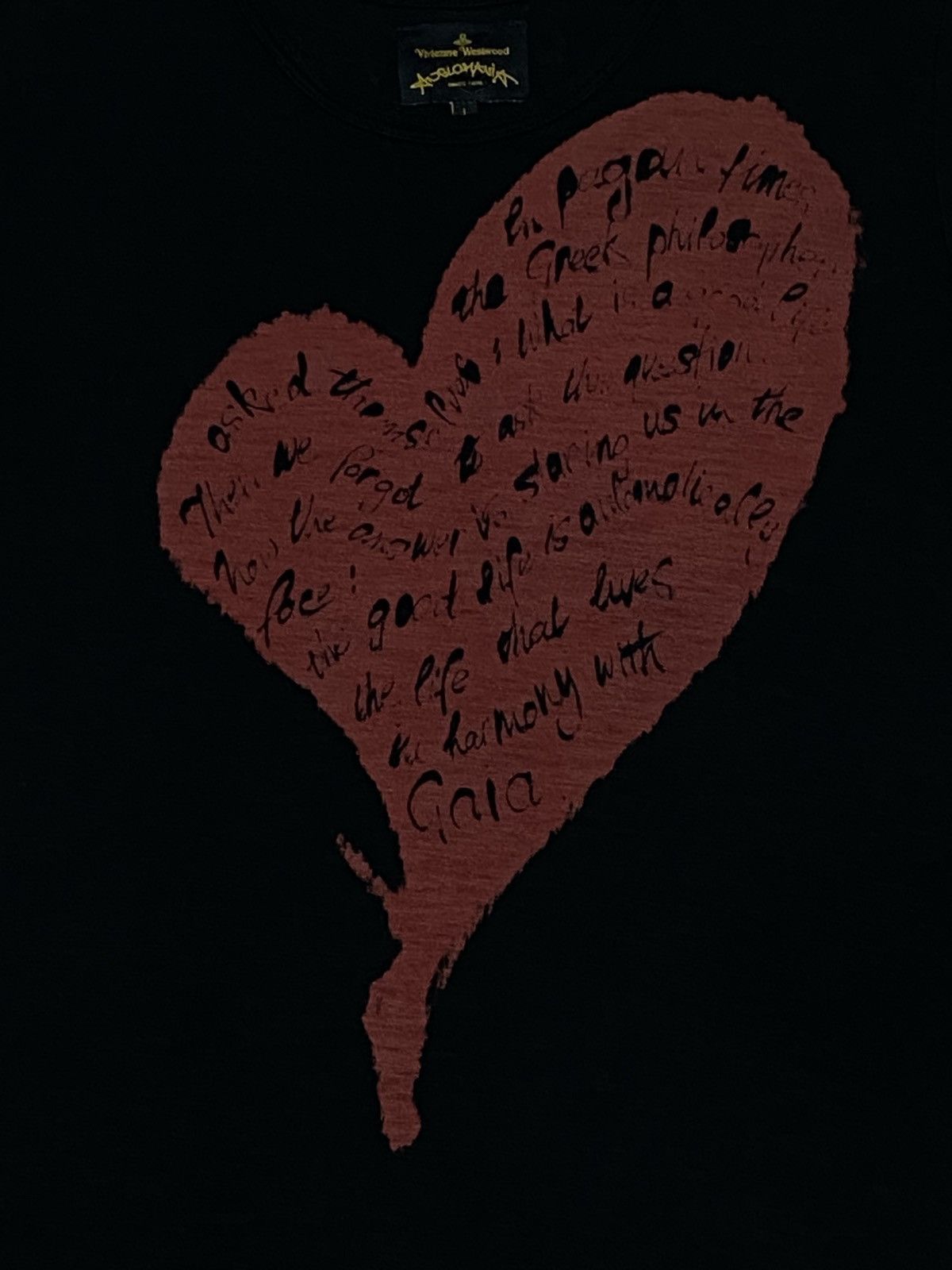 Vivienne Westwood Vivienne Westwood Anglomania Beige Heart Print “MONDAY”Shirt Size L / US 10 / IT 46 - 11 Thumbnail