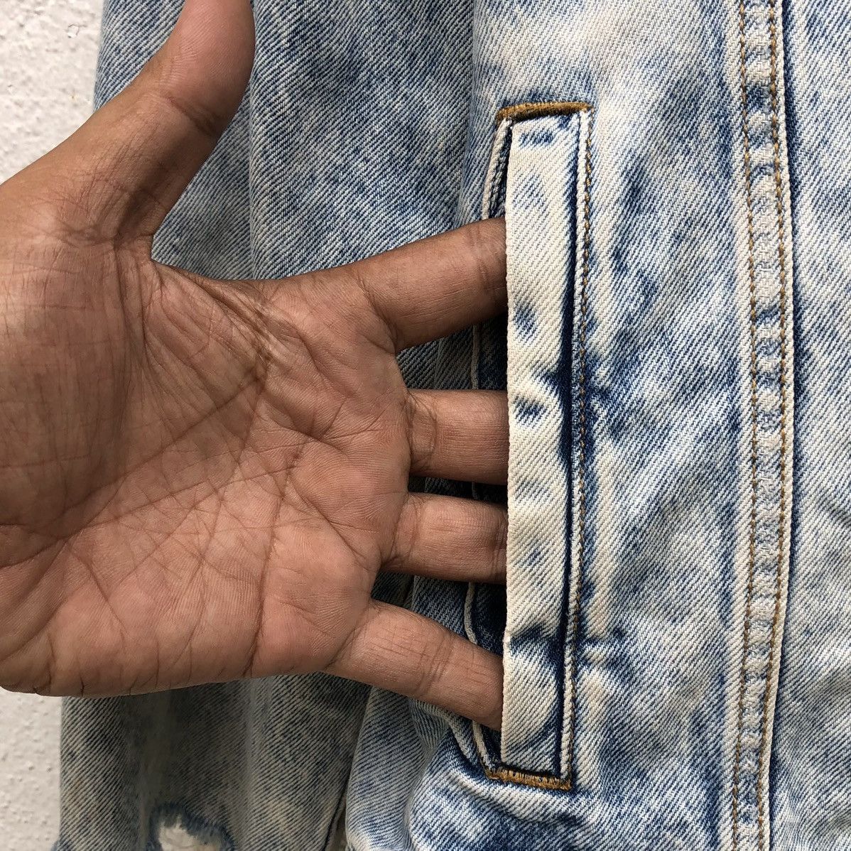 H&M DIVIDED H&M Jeans Distressed Wash Blue Denim Jacket Size US L / EU 52-54 / 3 - 10 Thumbnail