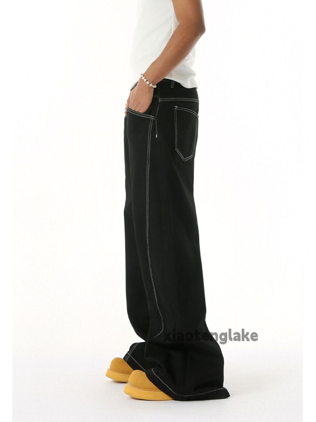 Jean xz utility loose baggy skate hiphop flared y2k jeans Size US 30 / EU 46 - 5 Thumbnail