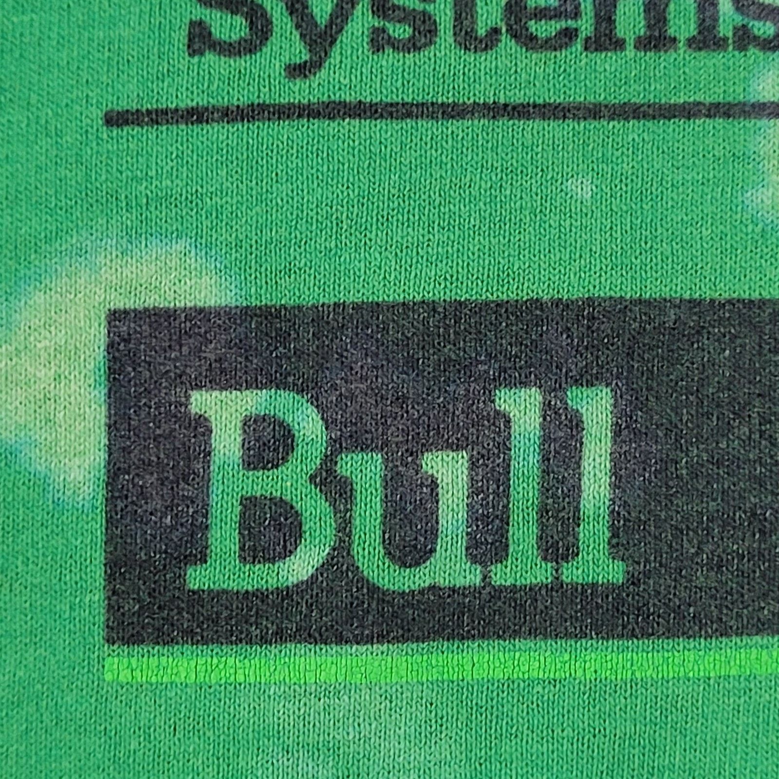 Hanes VTG Bull Worldwide-Information-Systems Shirt L/XL 23x26 USA Size US XL / EU 56 / 4 - 4 Thumbnail