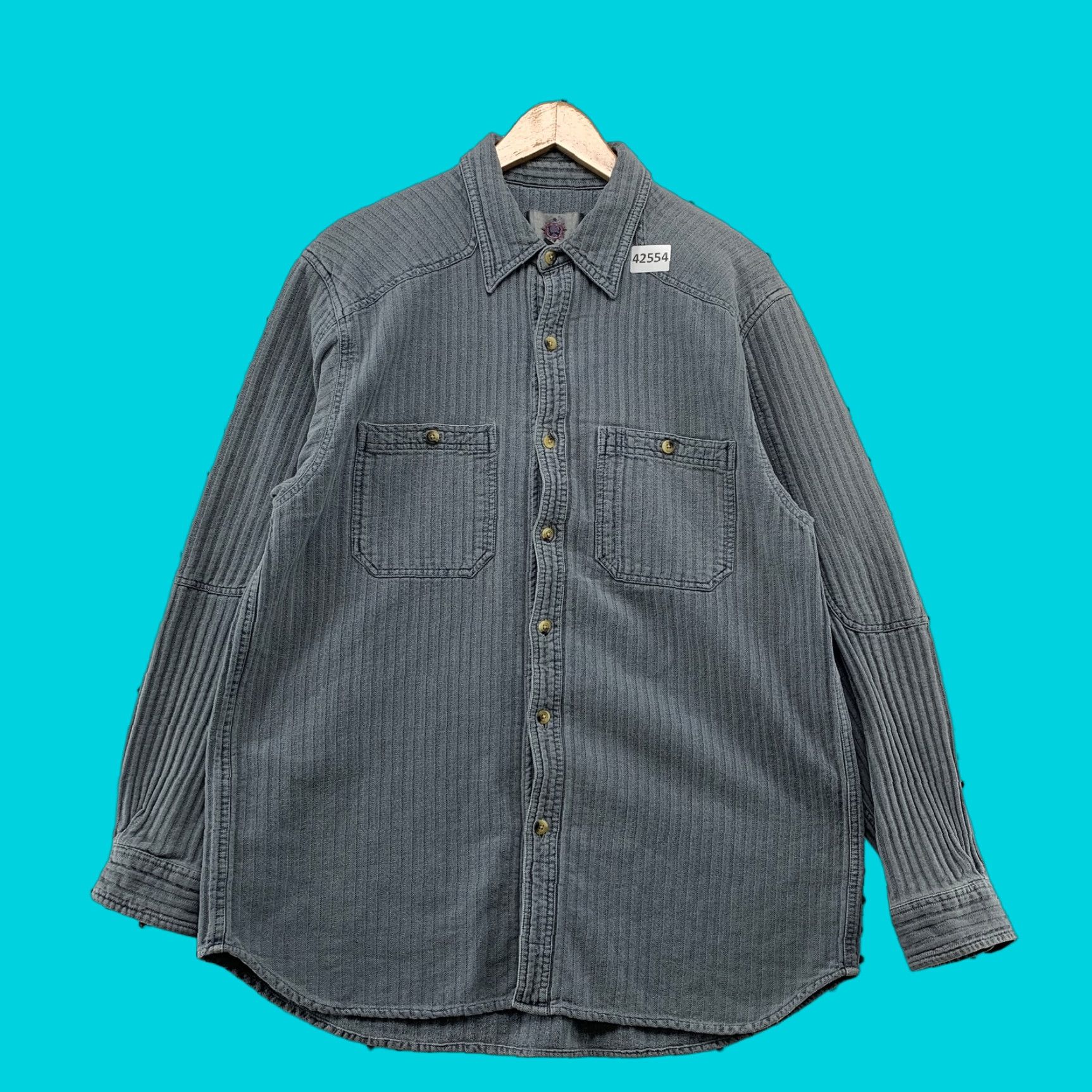 The Territory Ahead VINTAGE Territory Ahead Button-Up Shirt Mens Large Gray Long Sleeve Collared Casual Size US L / EU 52-54 / 3 - 1 Thumbnail