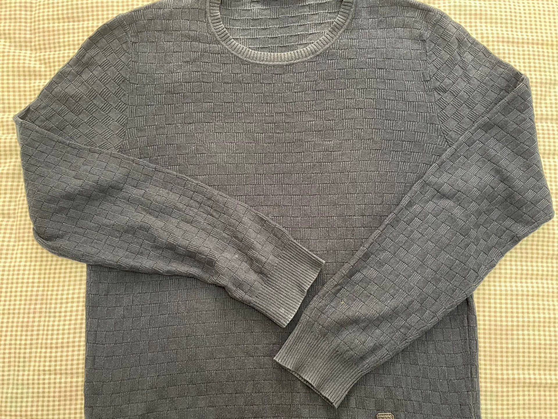 Louis Vuitton Louis Vuitton Damier Checkerboard Sweater Navy Men's XL Size US XL / EU 56 / 4 - 3 Thumbnail