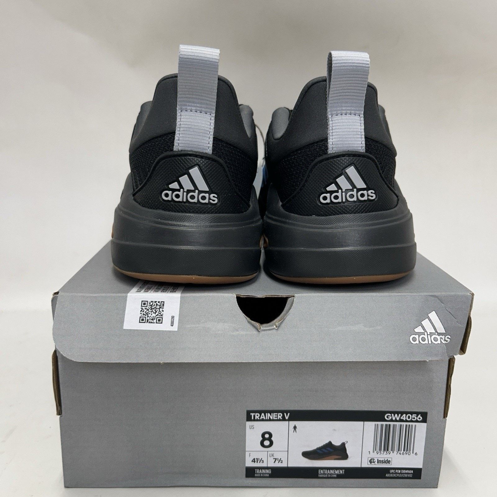 Adidas Adidas Trainer V “Black Pulse Blue Gum” GW4056 Size US 8 / EU 41 - 4 Thumbnail