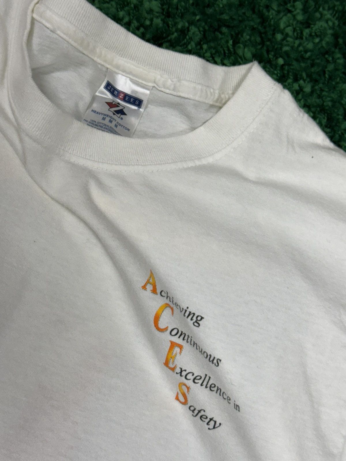 Vintage Vintage ACES Houston Texas Poker Gambling Logo Tee White Size US M / EU 48-50 / 2 - 5 Thumbnail