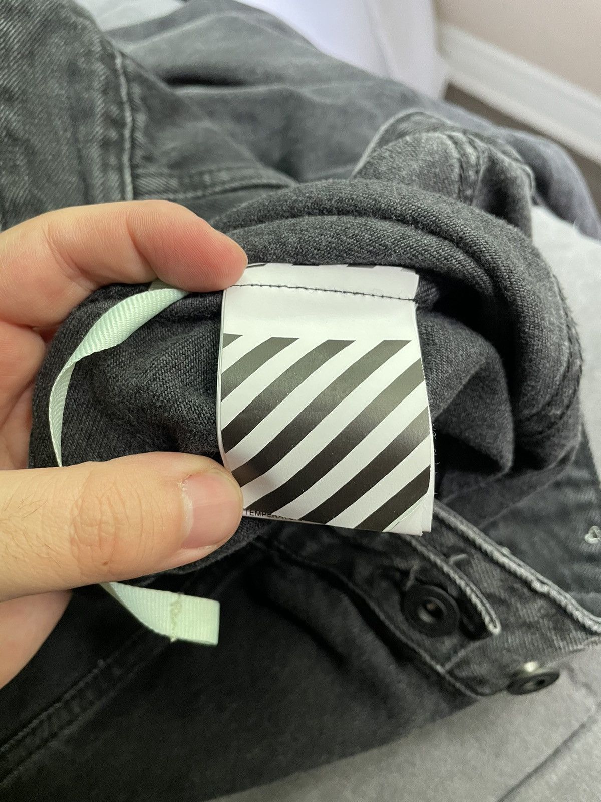 Off-White Off-White Impressionism Grey Pink Denim Jacket Size US M / EU 48-50 / 2 - 8 Thumbnail