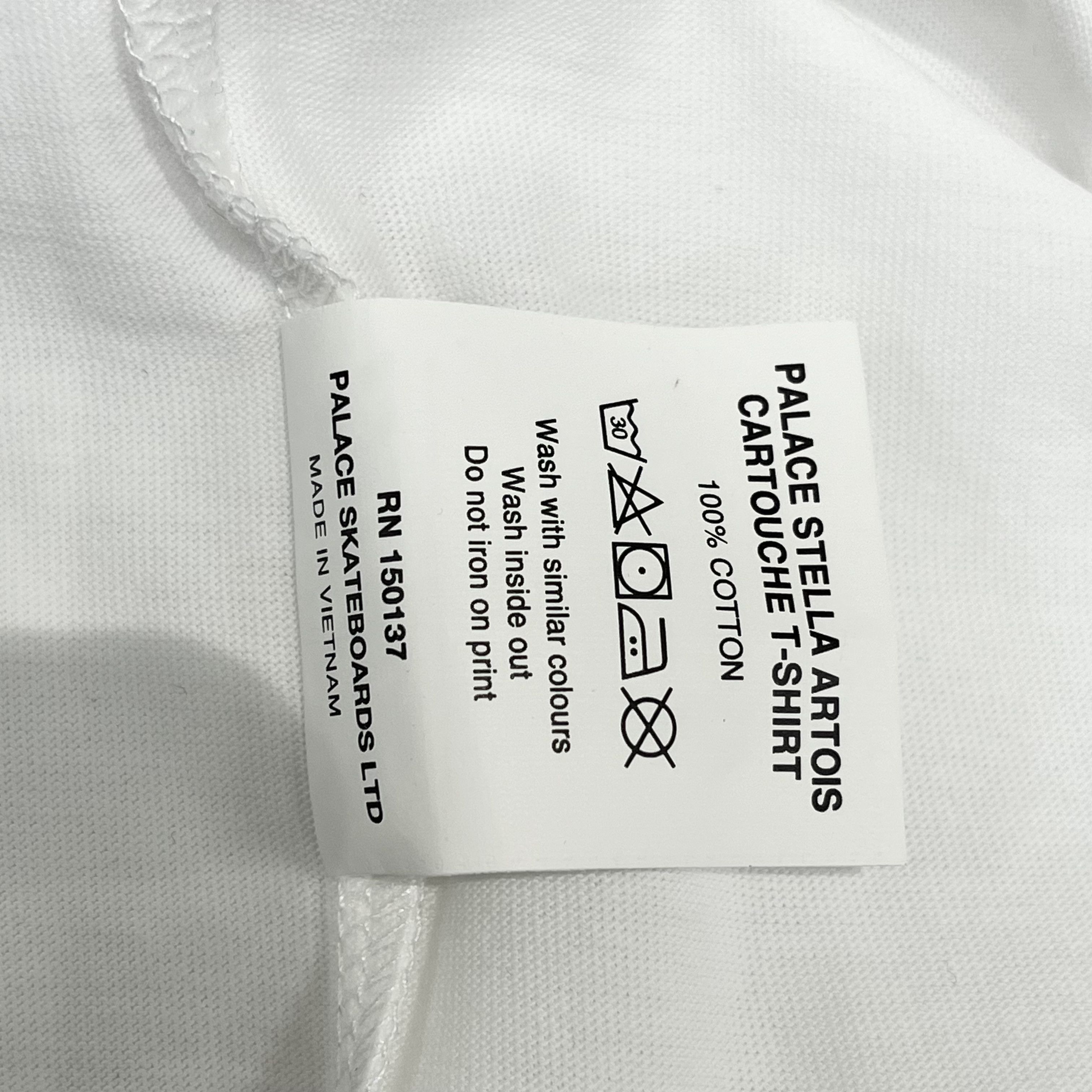 Palace Palace x Stella Artois Cartouche Tee White Size US M / EU 48-50 / 2 - 5 Thumbnail