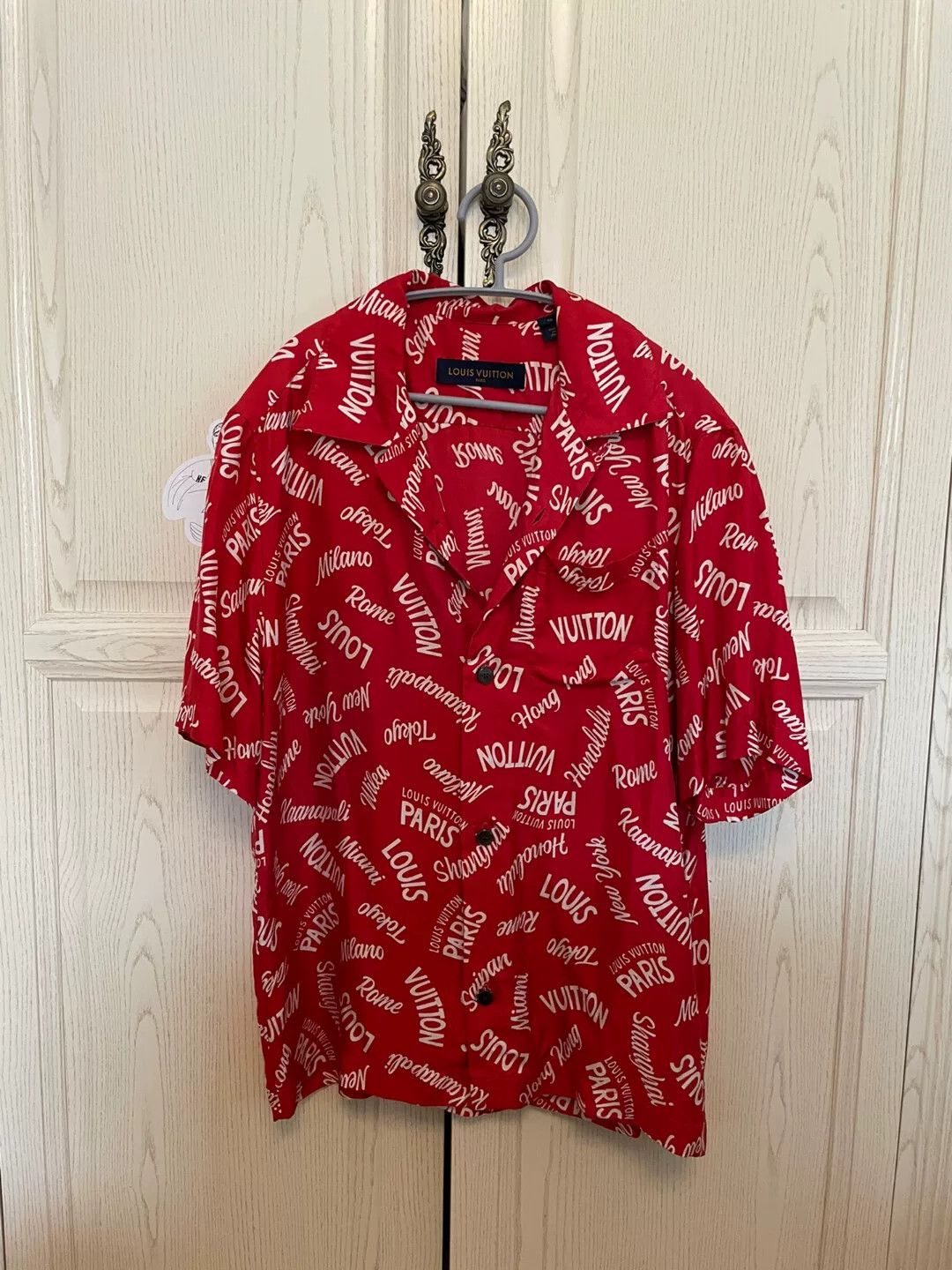 Louis Vuitton Louis Vuitton Red Hawaiian Short Sleeve Shirt Size US M / EU 48-50 / 2 - 1 Thumbnail