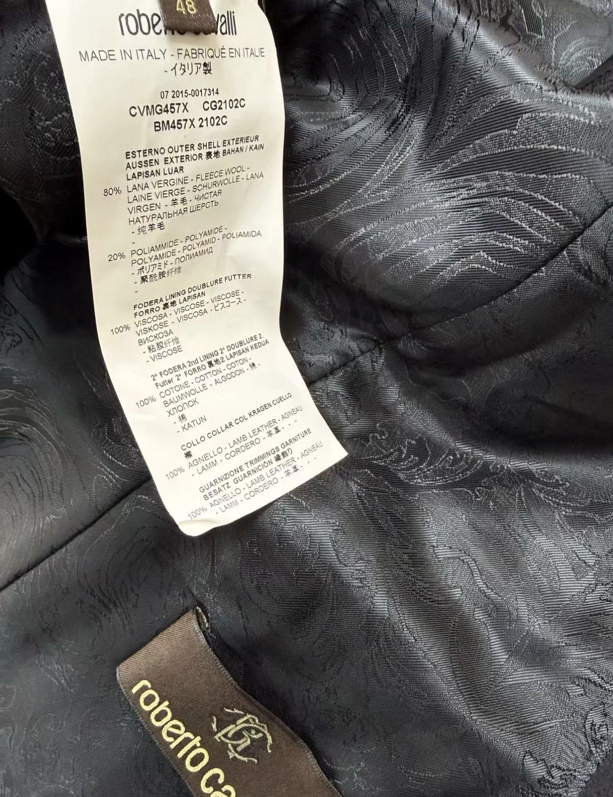 Roberto Cavalli Roberto Cavalli Shearling & Wool Blend Coat J30 Size US M / EU 48-50 / 2 - 8 Thumbnail